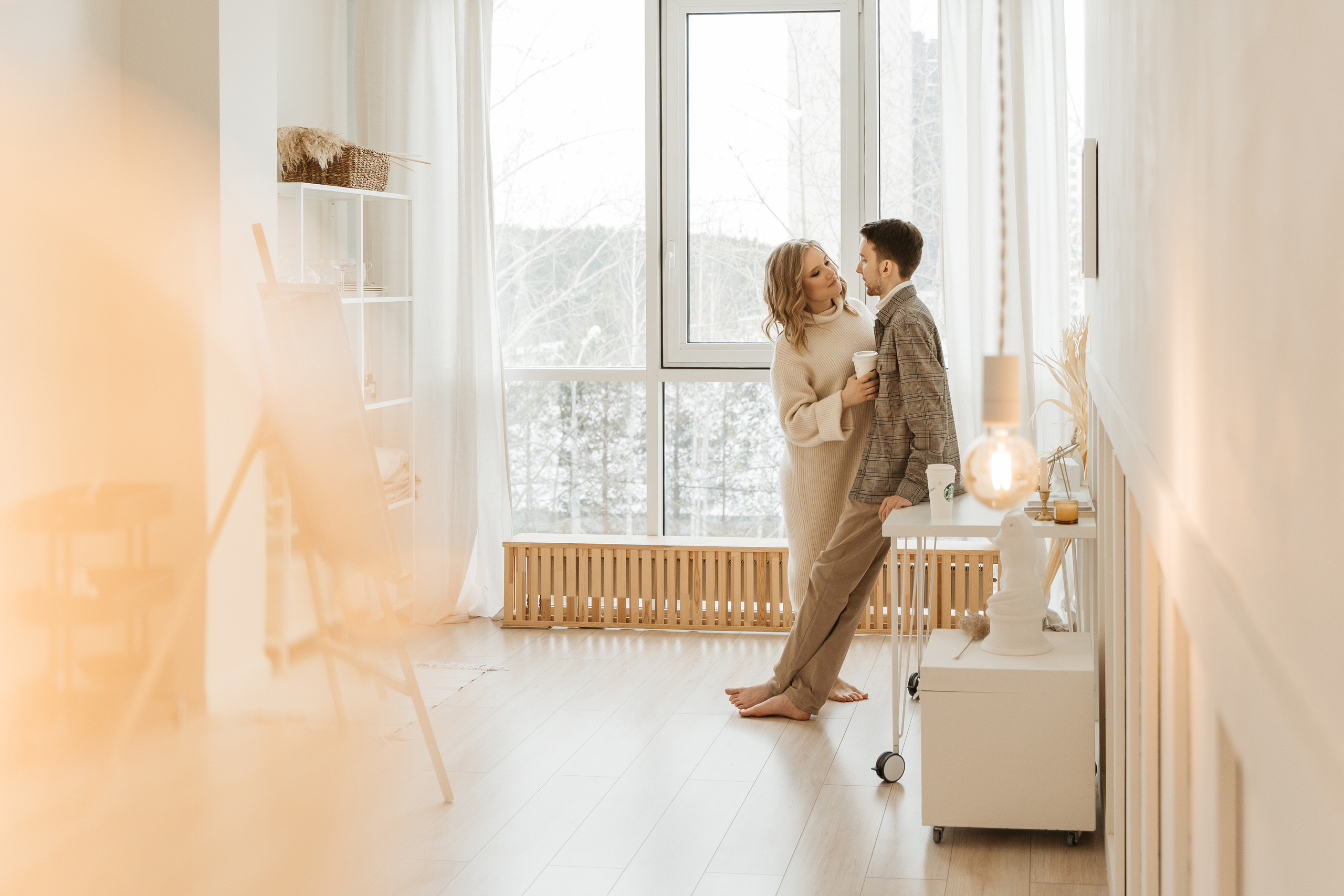 Оля и Женя, предсвадебная фотосессия love-story. Студия Когда вместе. Фотограф Татьяна Мамонтова