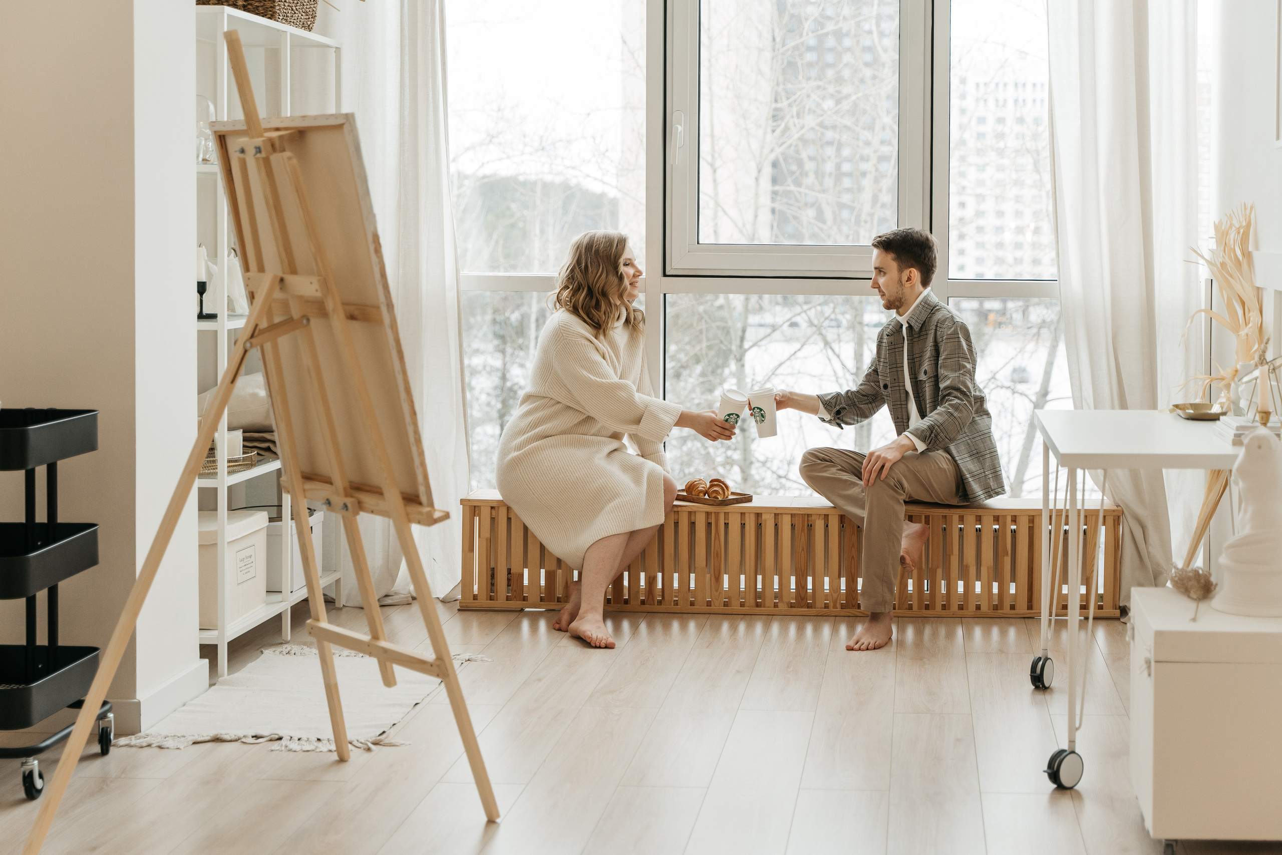 Оля и Женя, предсвадебная фотосессия love-story. Студия Когда вместе. Фотограф Татьяна Мамонтова