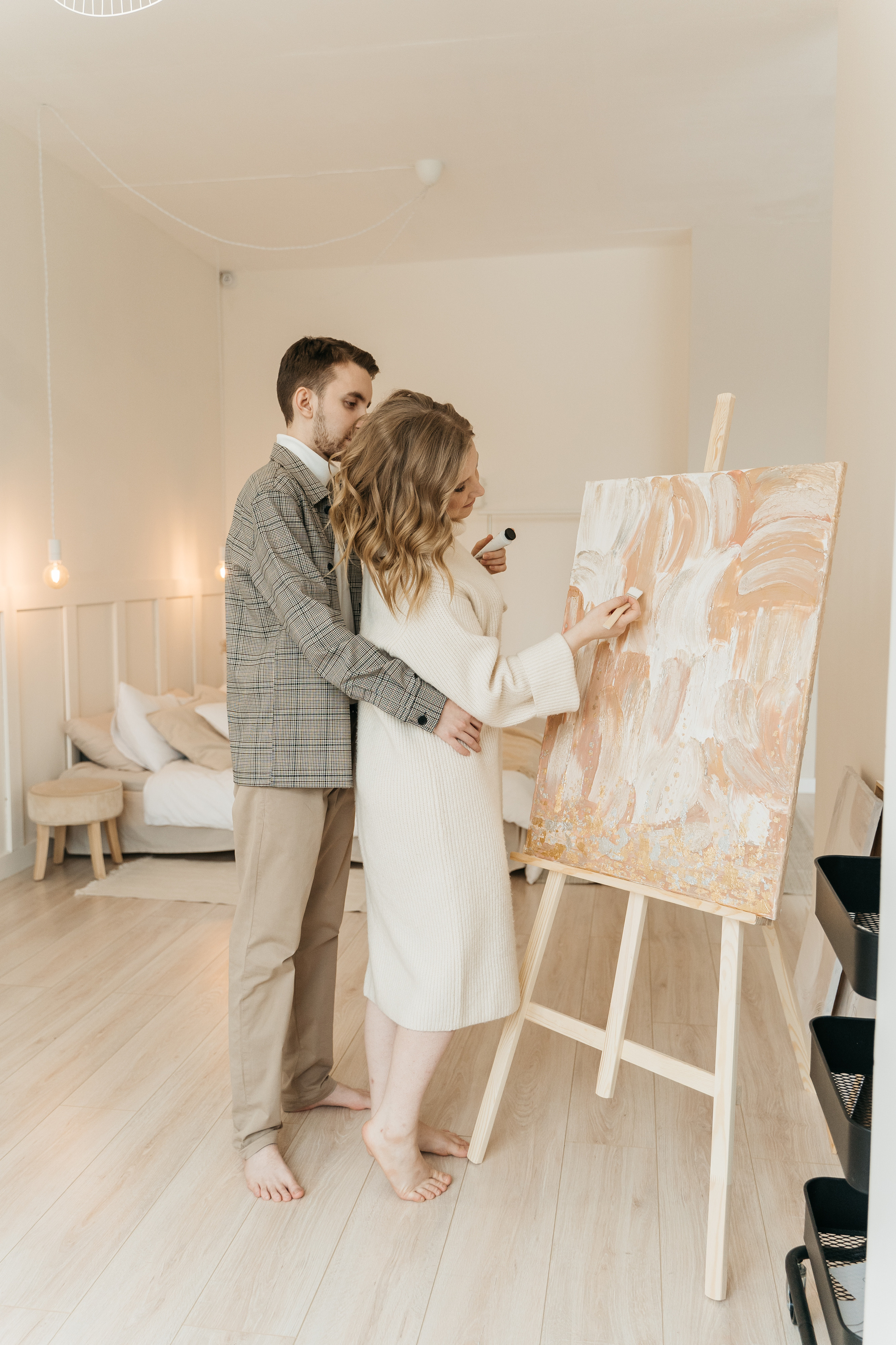 Оля и Женя, предсвадебная фотосессия love-story. Студия Когда вместе. Фотограф Татьяна Мамонтова