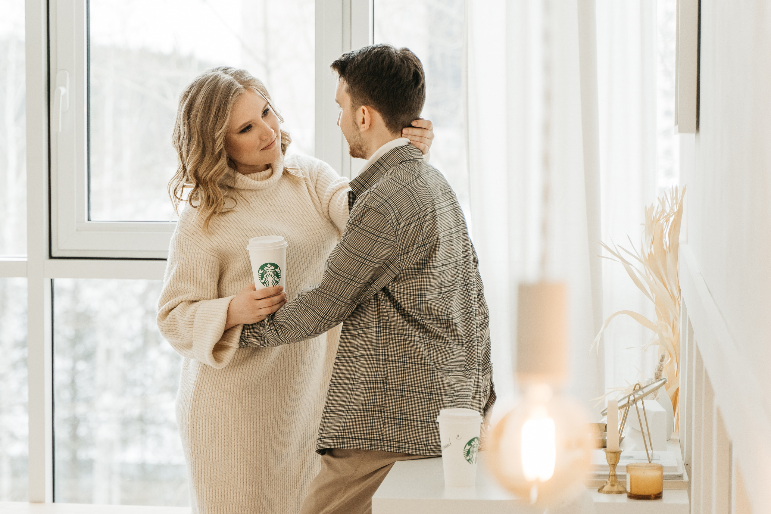 Оля и Женя, предсвадебная фотосессия love-story. Студия Когда вместе. Фотограф Татьяна Мамонтова