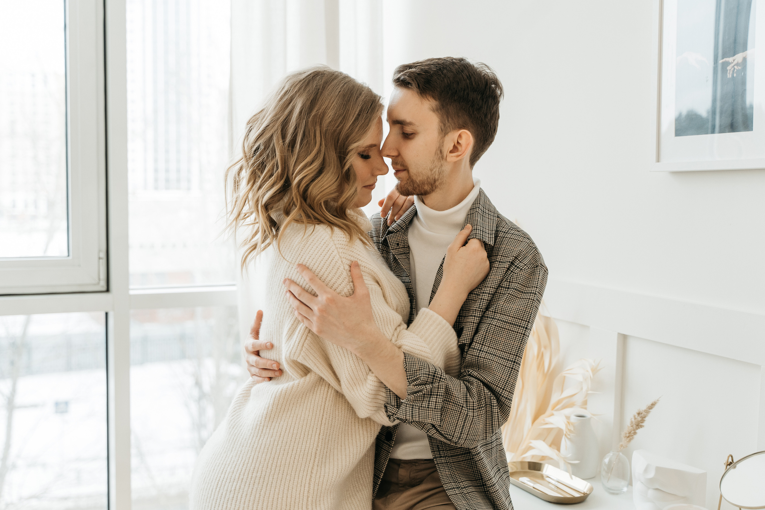 Оля и Женя, предсвадебная фотосессия love-story. Студия Когда вместе. Фотограф Татьяна Мамонтова