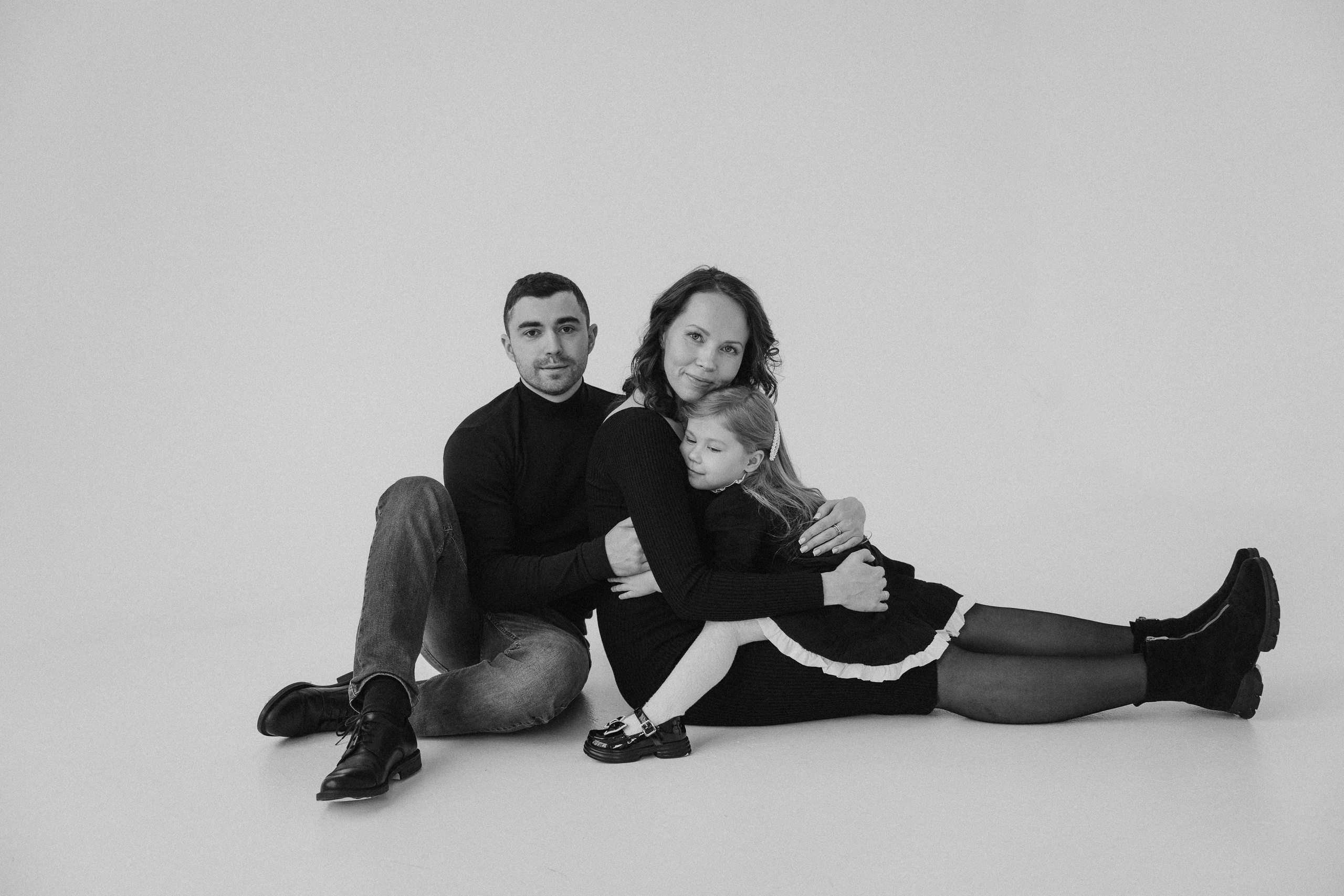 Илья, Алена и Аришка. Семейный фотограф • Домашние съемки в Нижнем Новгороде
