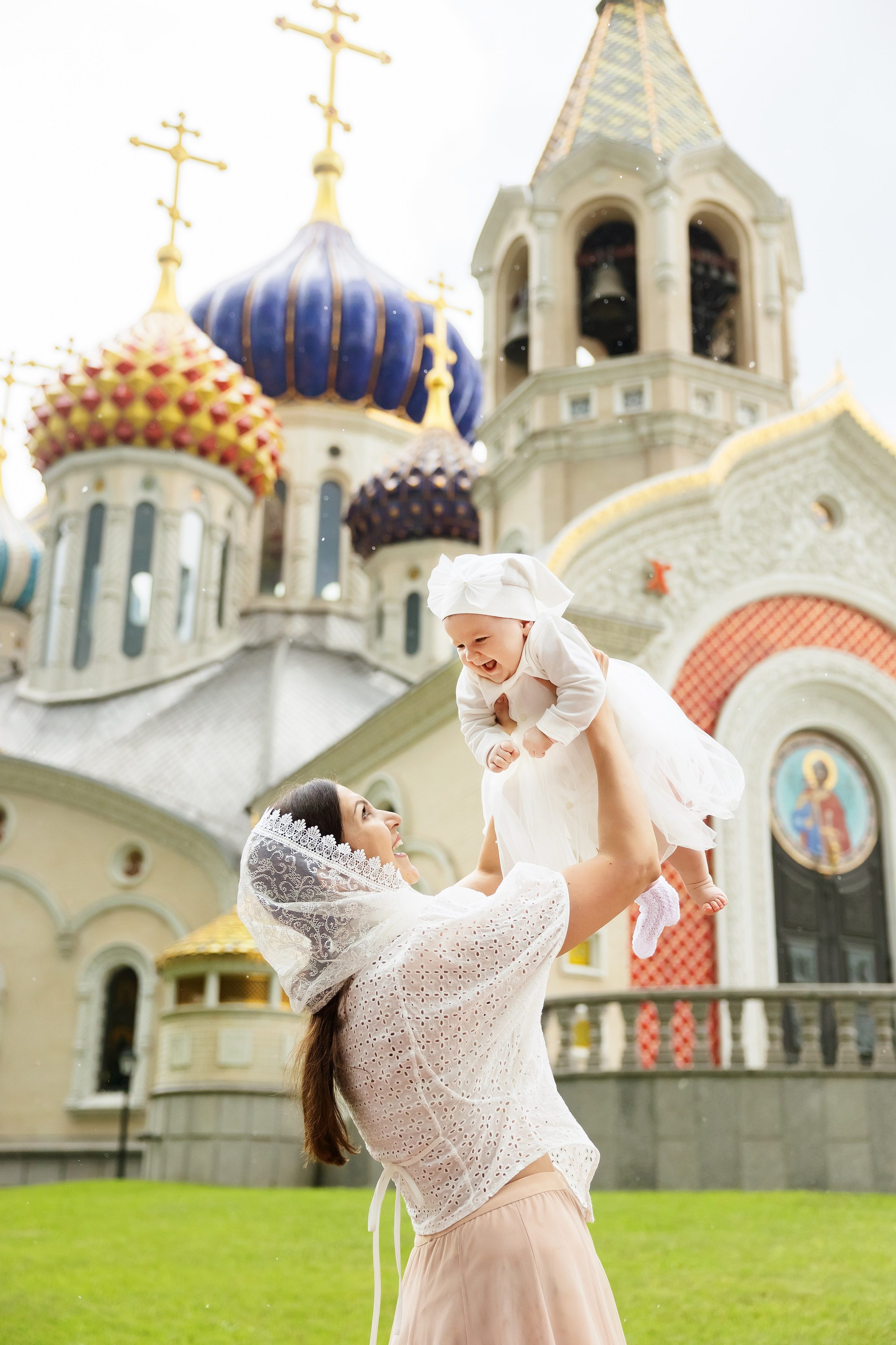 Крещение Маргариты в Церкви Спаса Преображения. Фотограф г. Москва Олеся Пантелеева