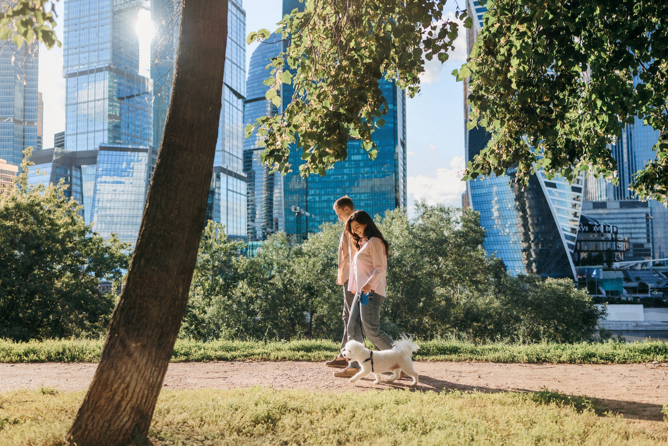 Марина, Данил и Бруно. Фотограф-анималист Елена Радченко, Москва