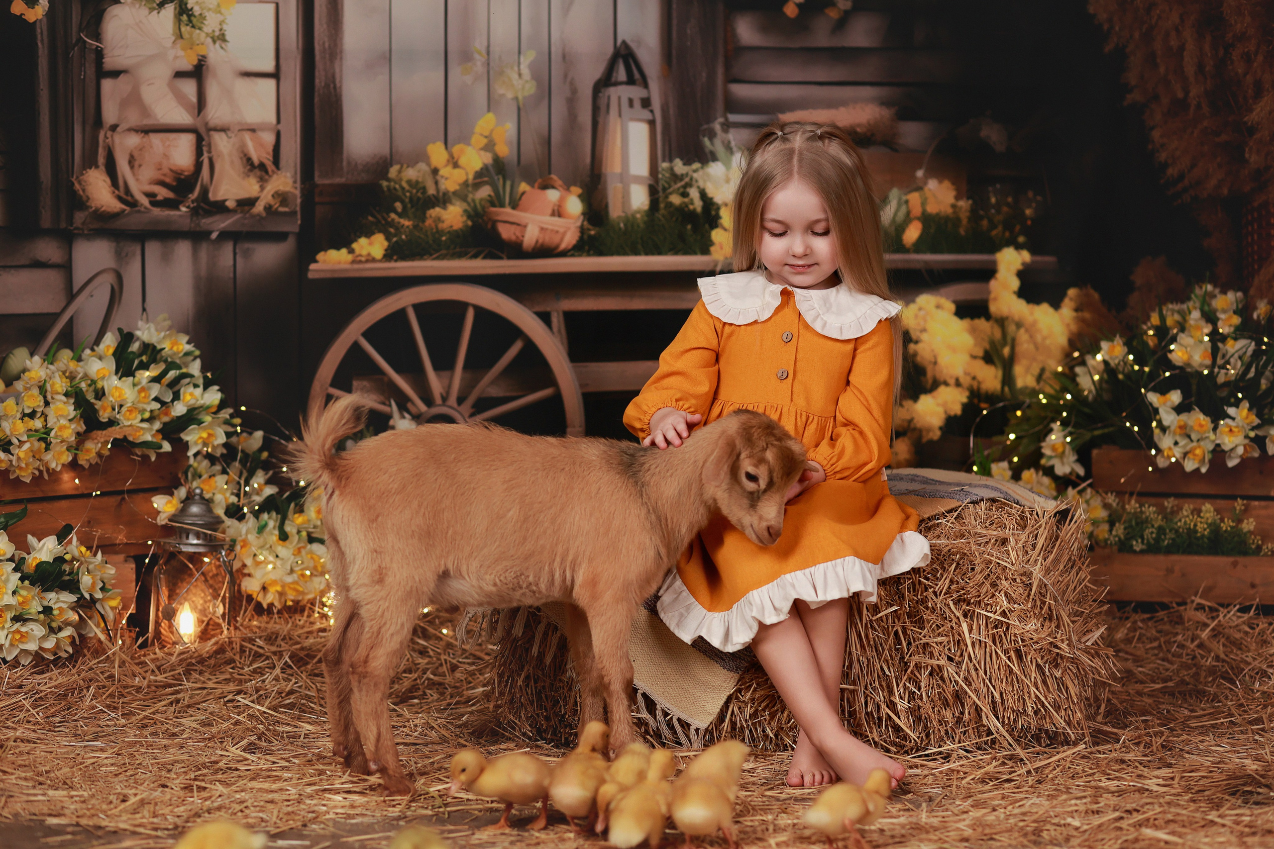 «Светлая Пасха» с утятами. Детский семейный фотограф Краснодар