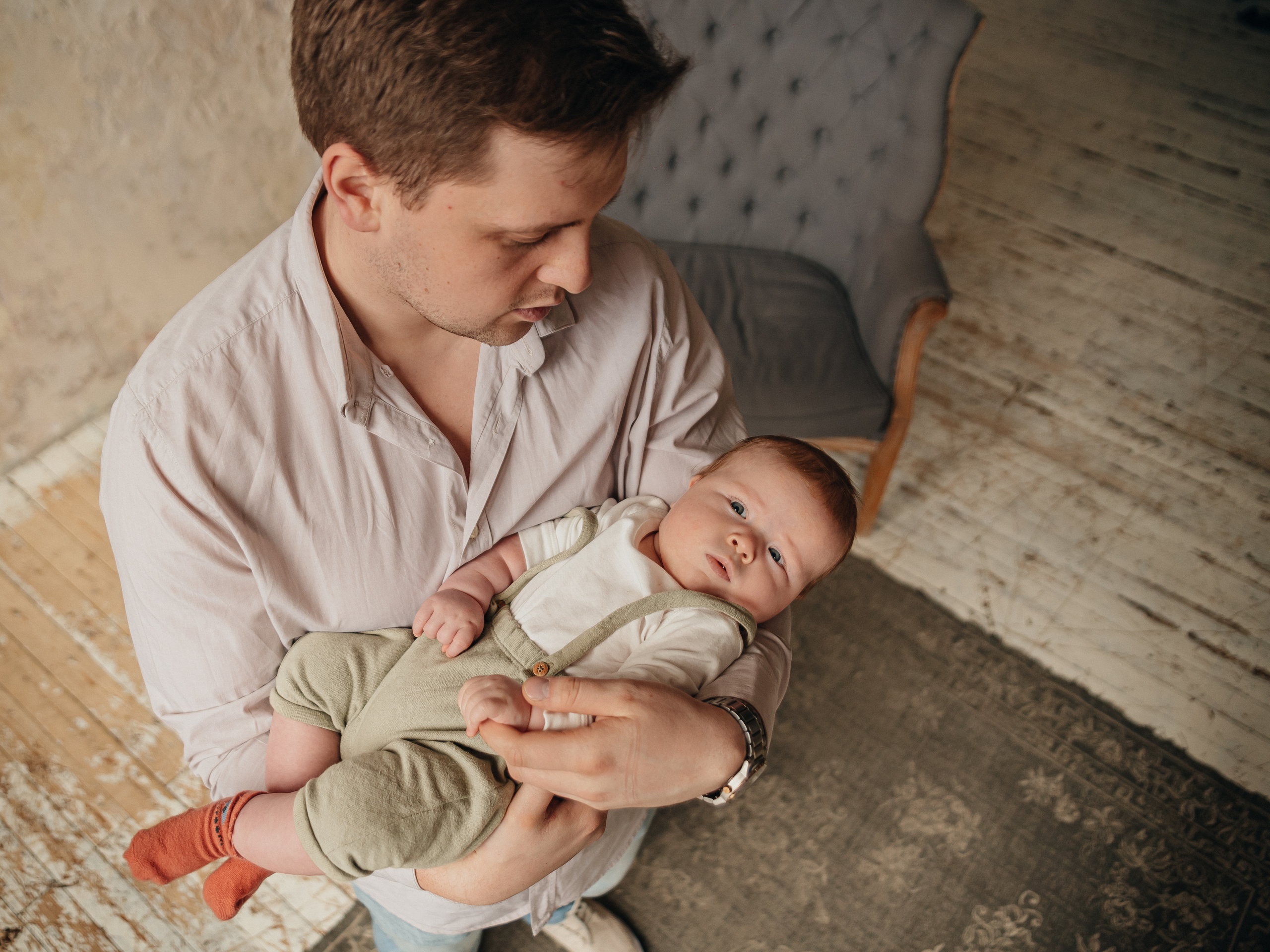 Семейная фотосессия в студии. Фотограф Москва