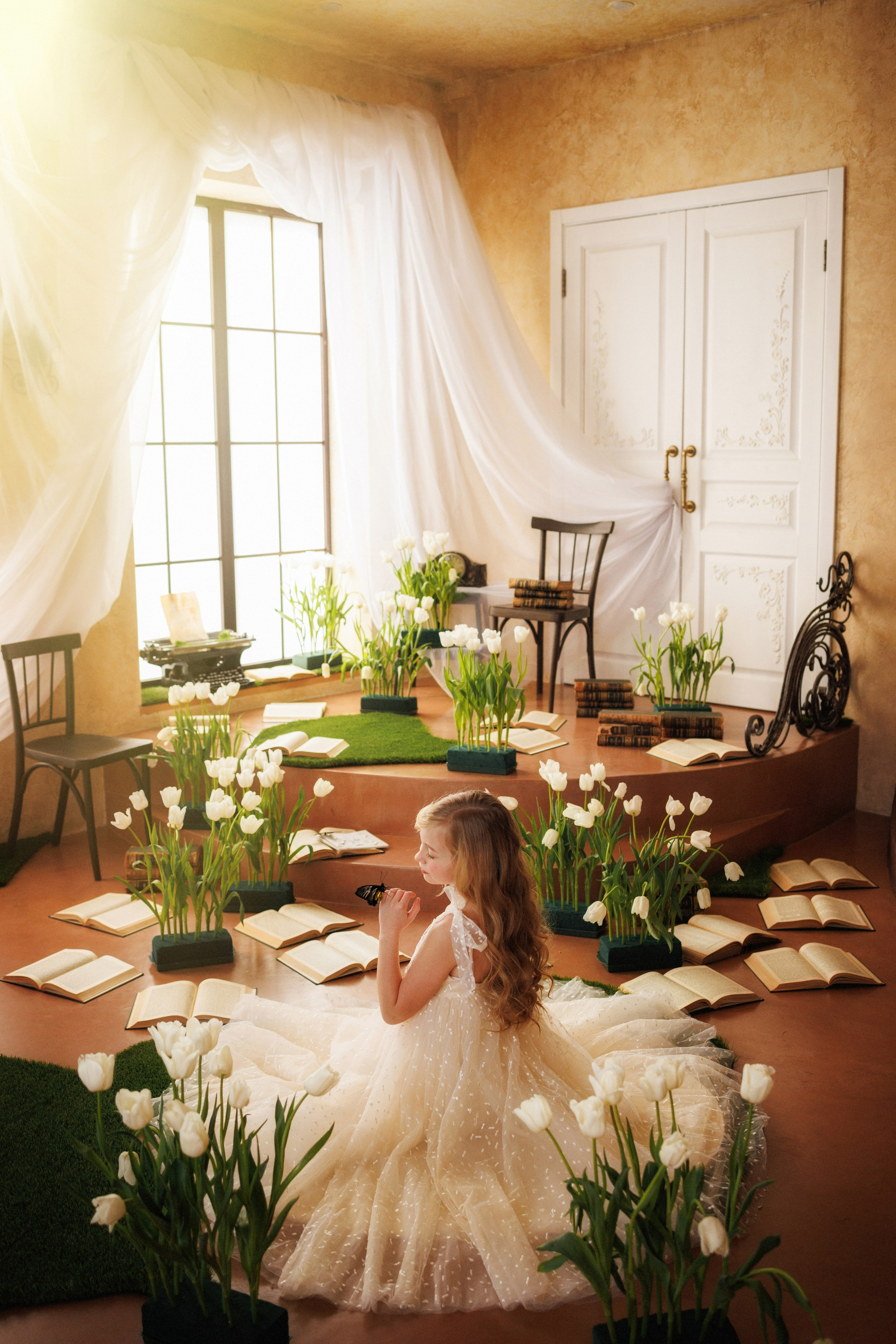 Фотосессия с живыми тропическими бабочками. Семейный и детский фотограф в Краснодаре Анна Трашкова