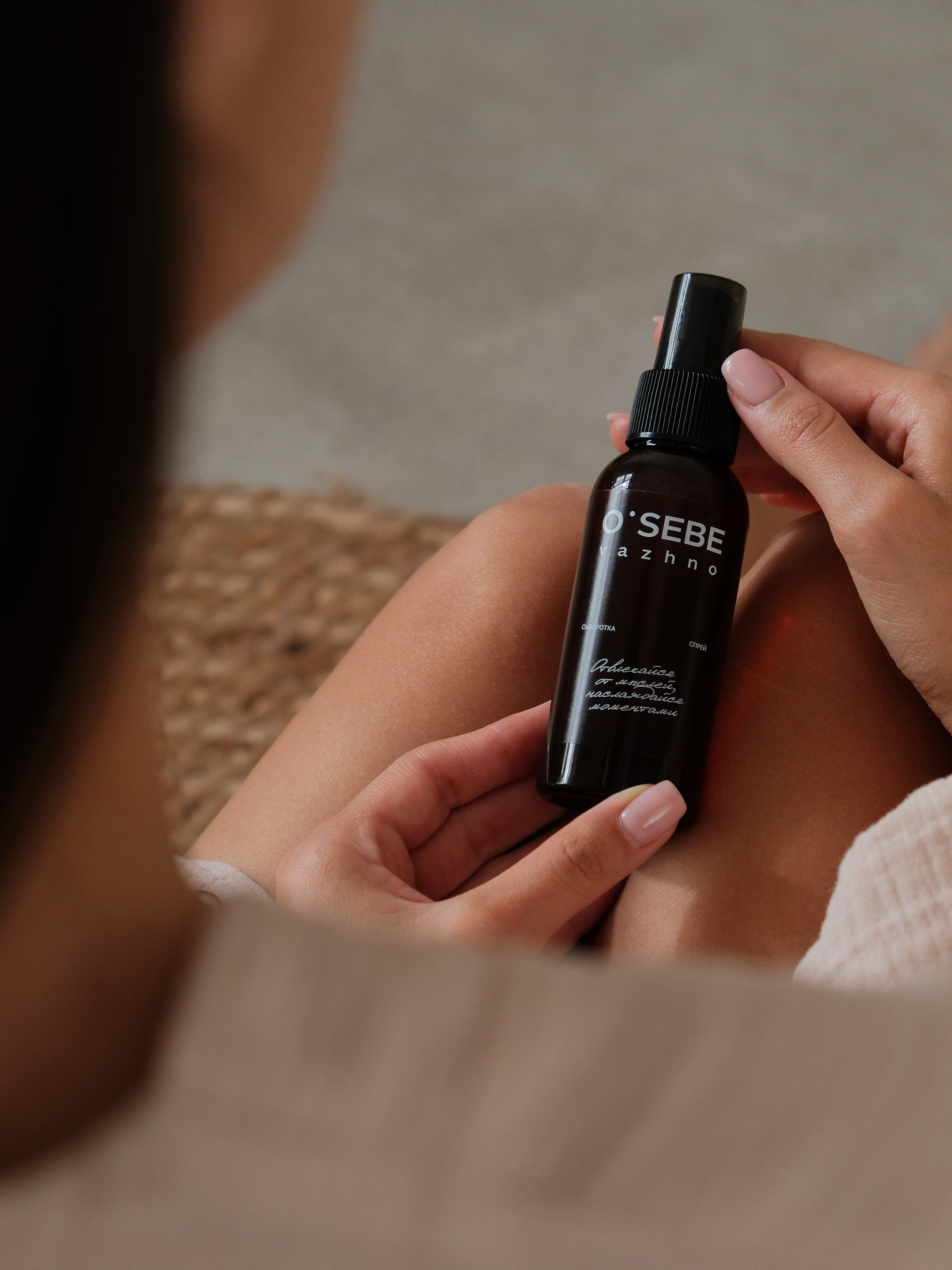Спрей сыворотка O'sebe. Предметный фотограф, инфографика и видео в Санкт-Петербурге