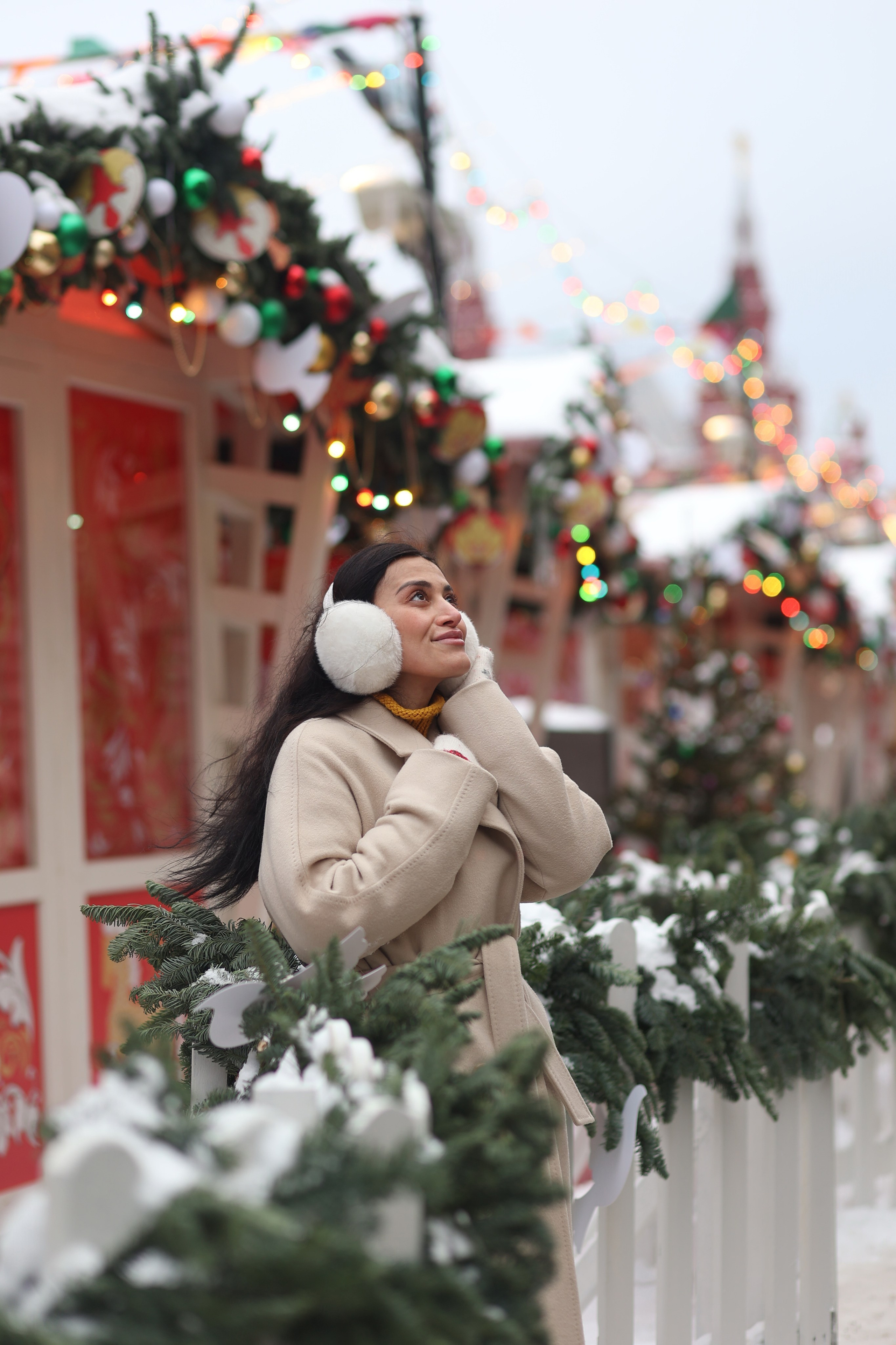 Новогодняя ГУМ ярмарка на Красной площади. Портретный фотограф Москва