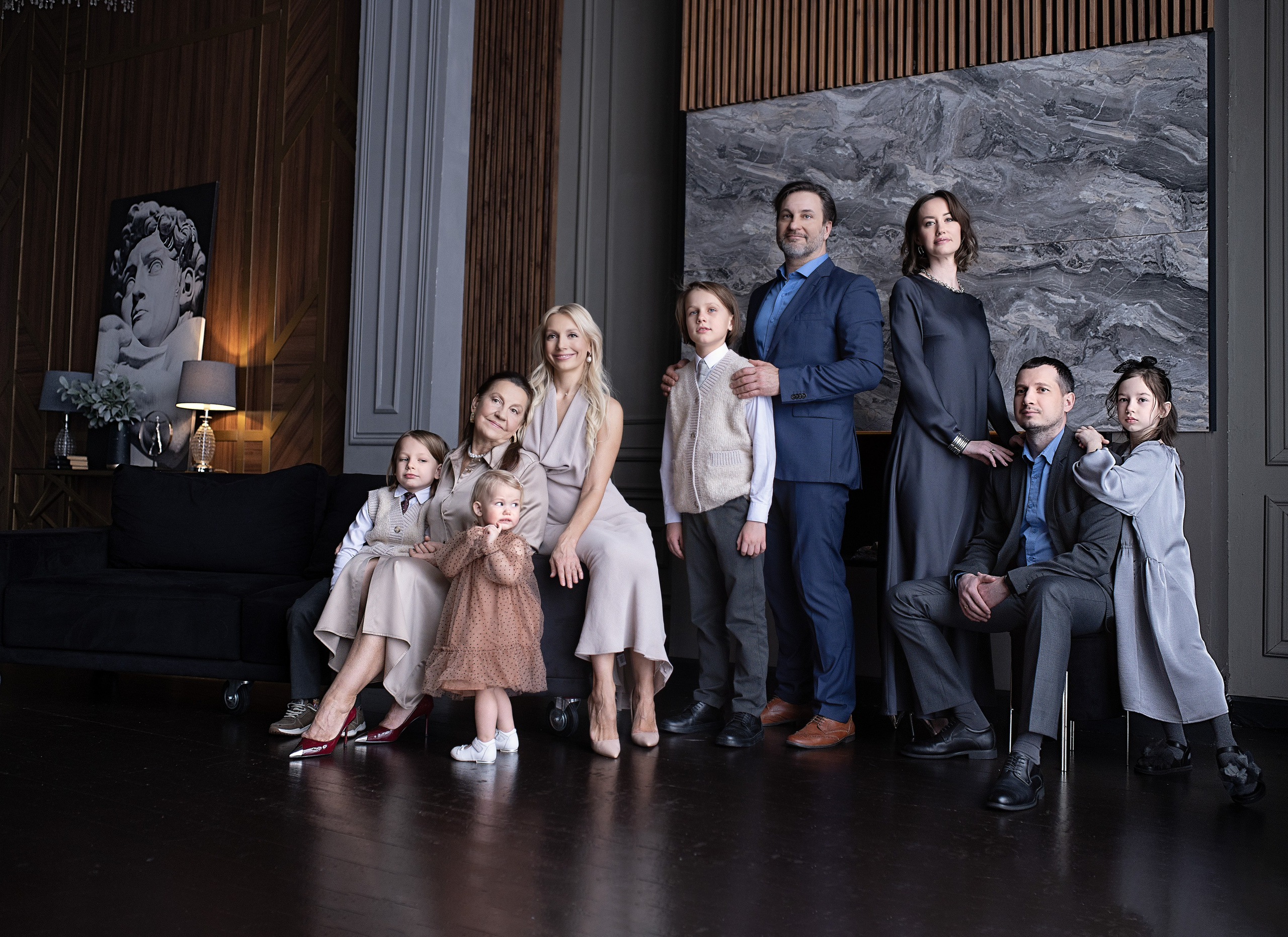 Сьемка поколений. Фотосессия большой семьи. Фотографы крещения/венчания  Красноярск Татьяна и Вячеслав Переваловы