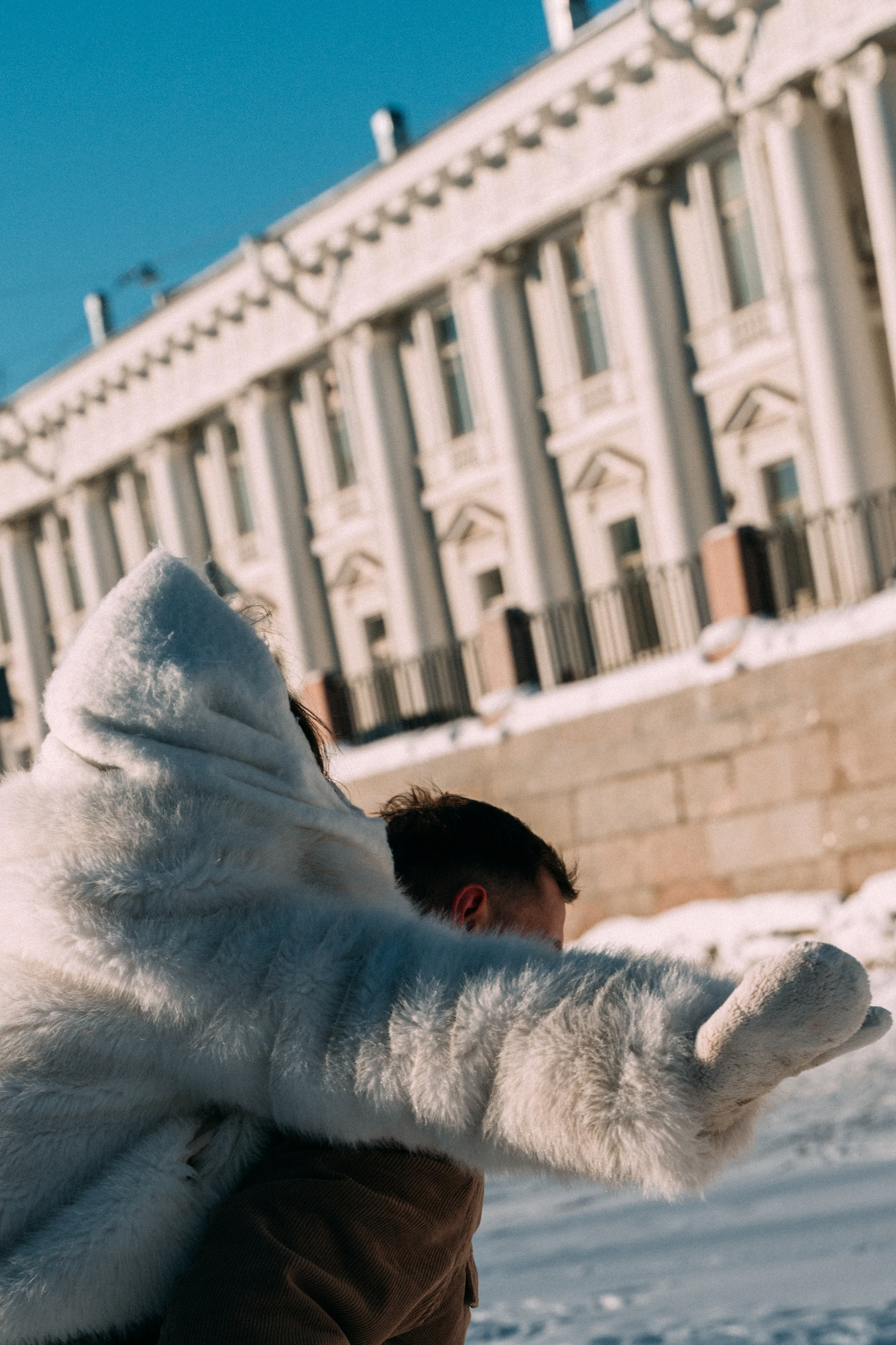 Лавстори на льду по рекам и каналам Санкт-Петербурга