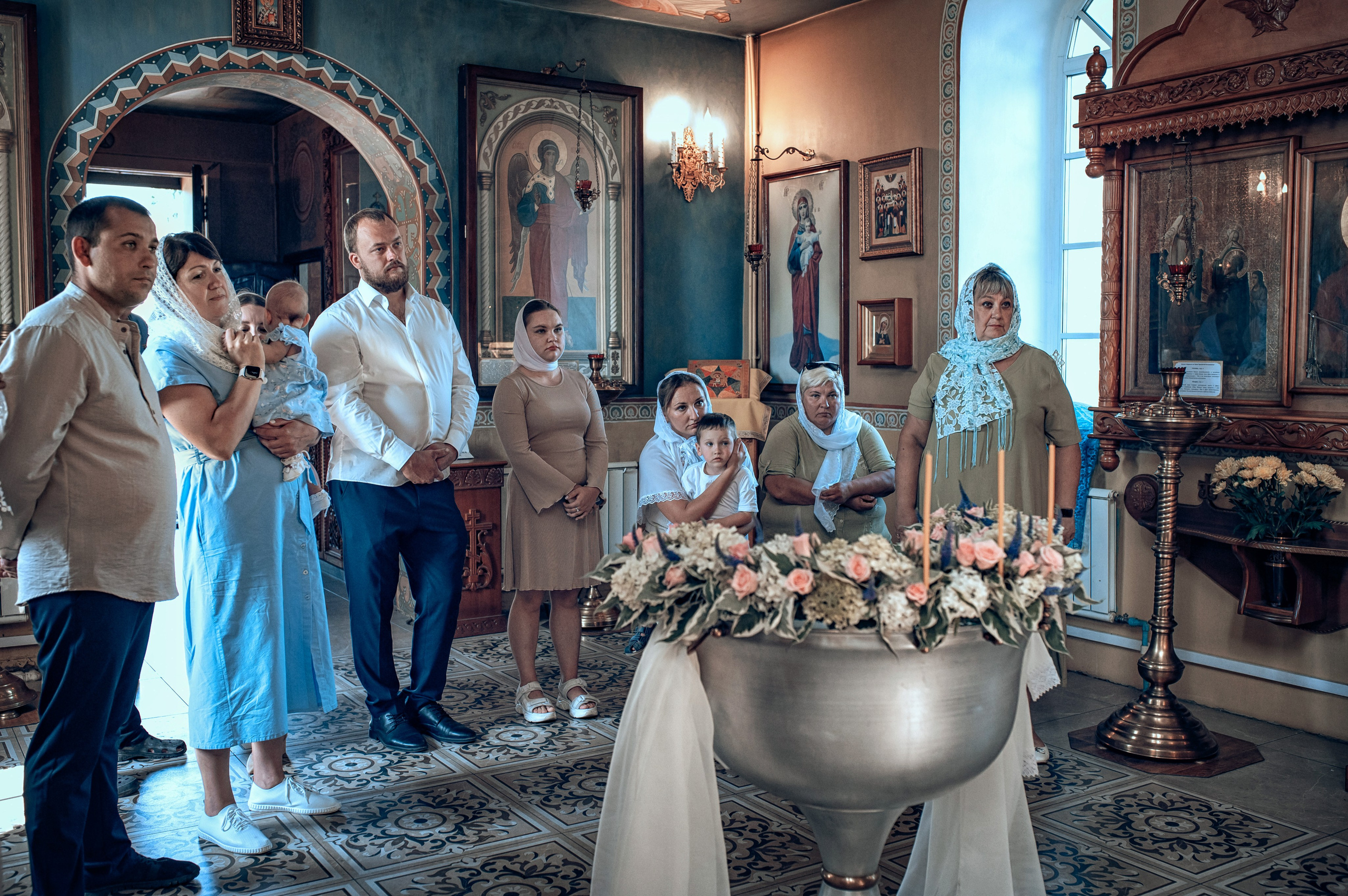 Съемка таинства крещения в Красноярске. Фотографы крещения/венчания  Красноярск Татьяна и Вячеслав Переваловы