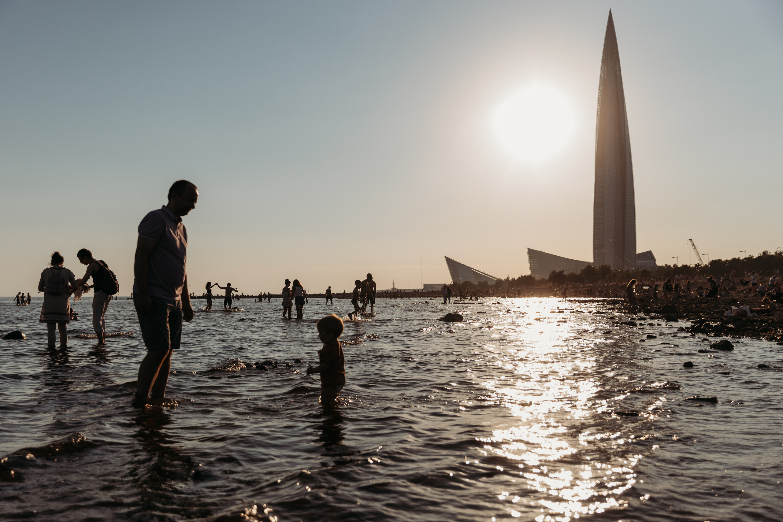 Семейная съемка на закате. Семейный и детский фотограф в Санкт-Петербурге