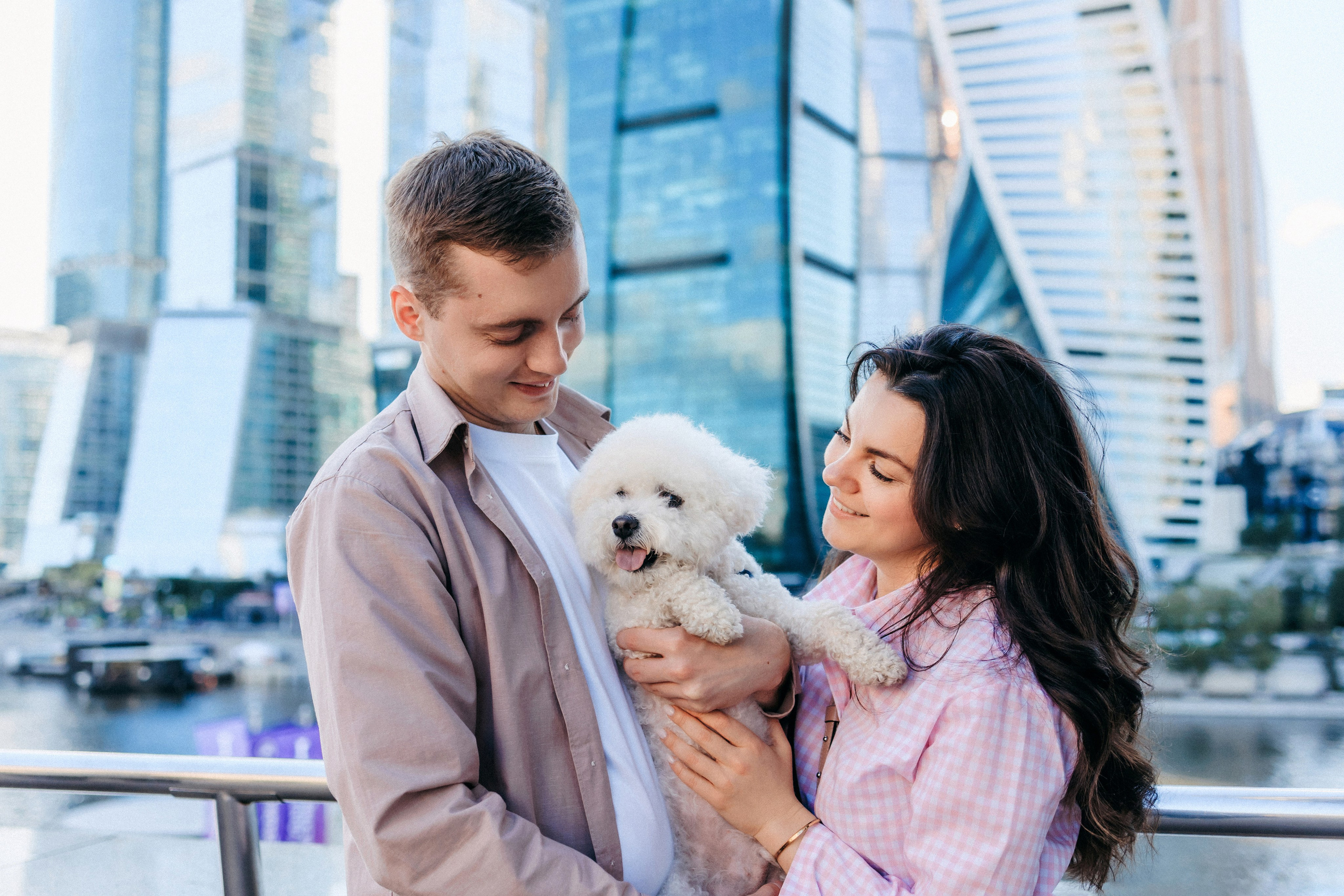Марина, Данил и Бруно. Фотограф-анималист Елена Радченко, Москва