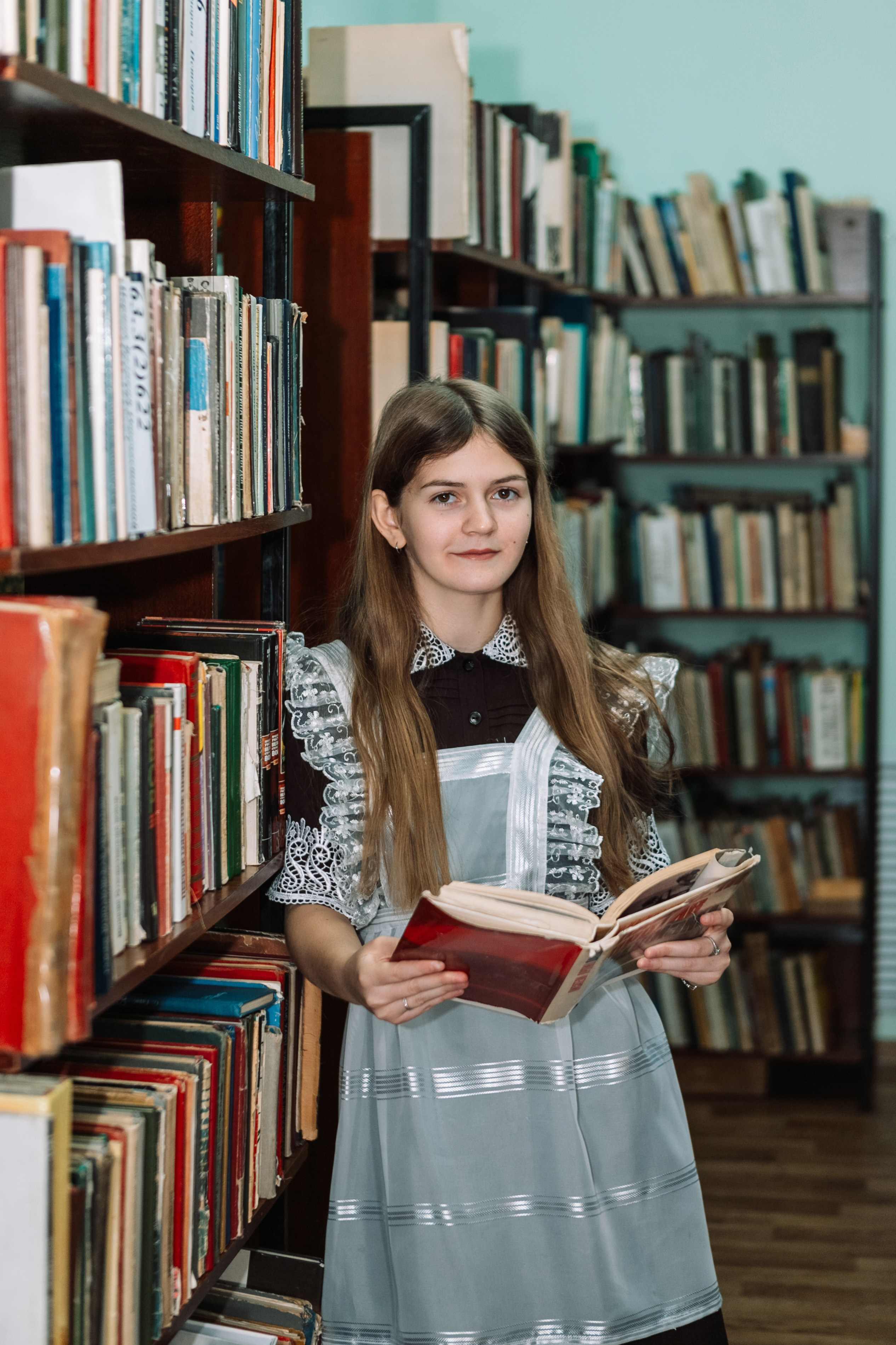 Съемка в библиотеке. Выпускные альбомы Воронеж от Веры Соколовой