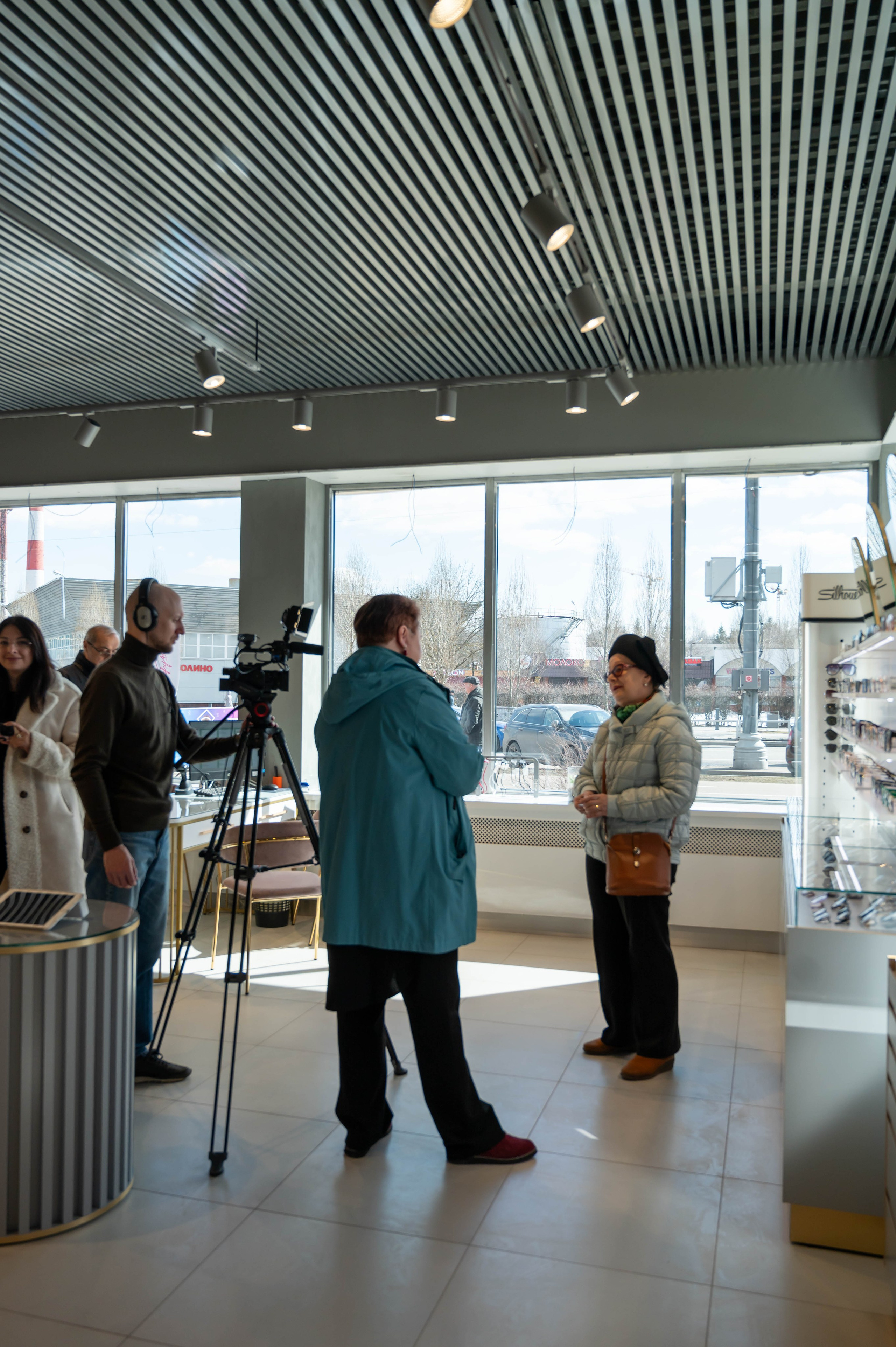 Съёмка открытия оптики