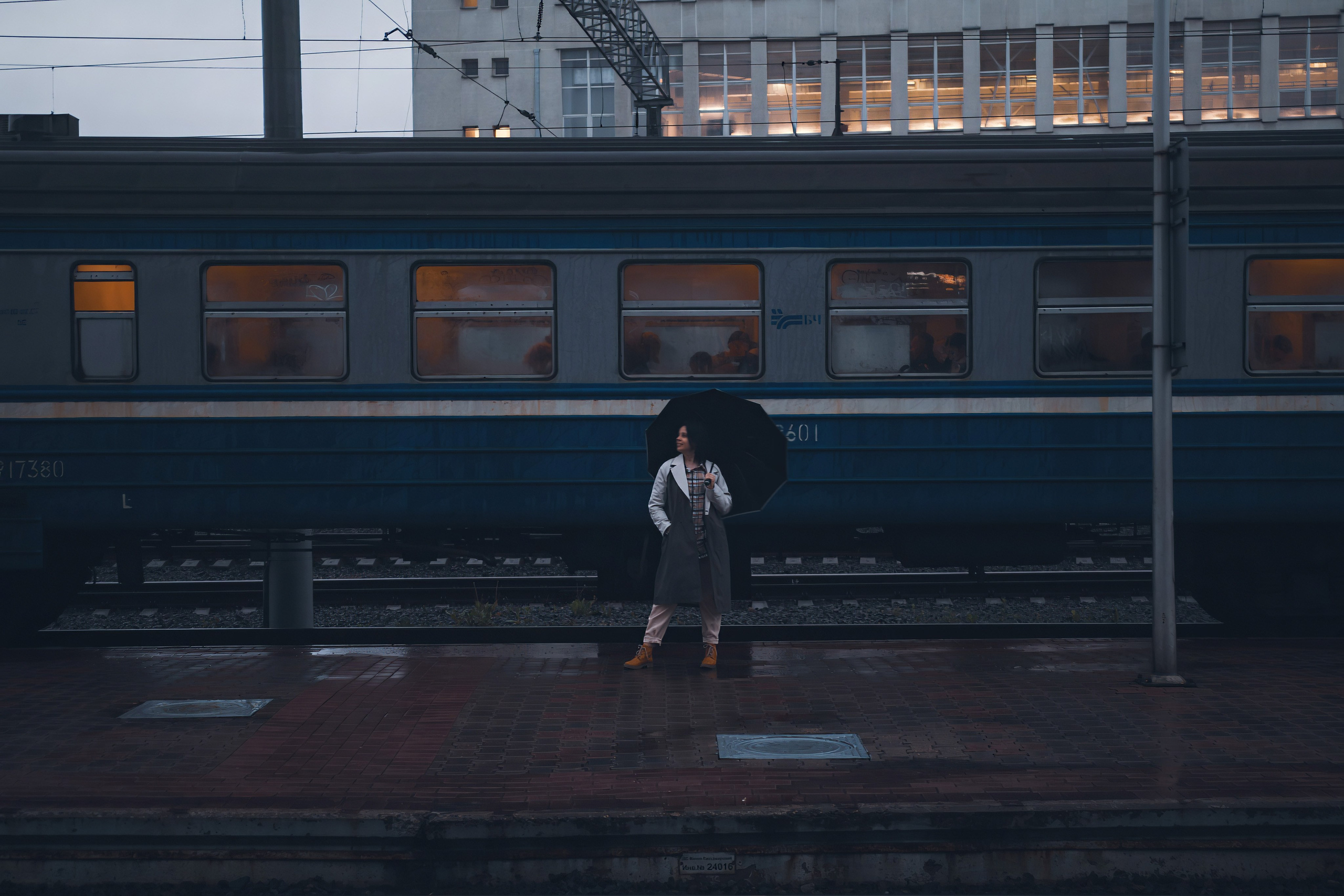 Фотосессия на вокзале