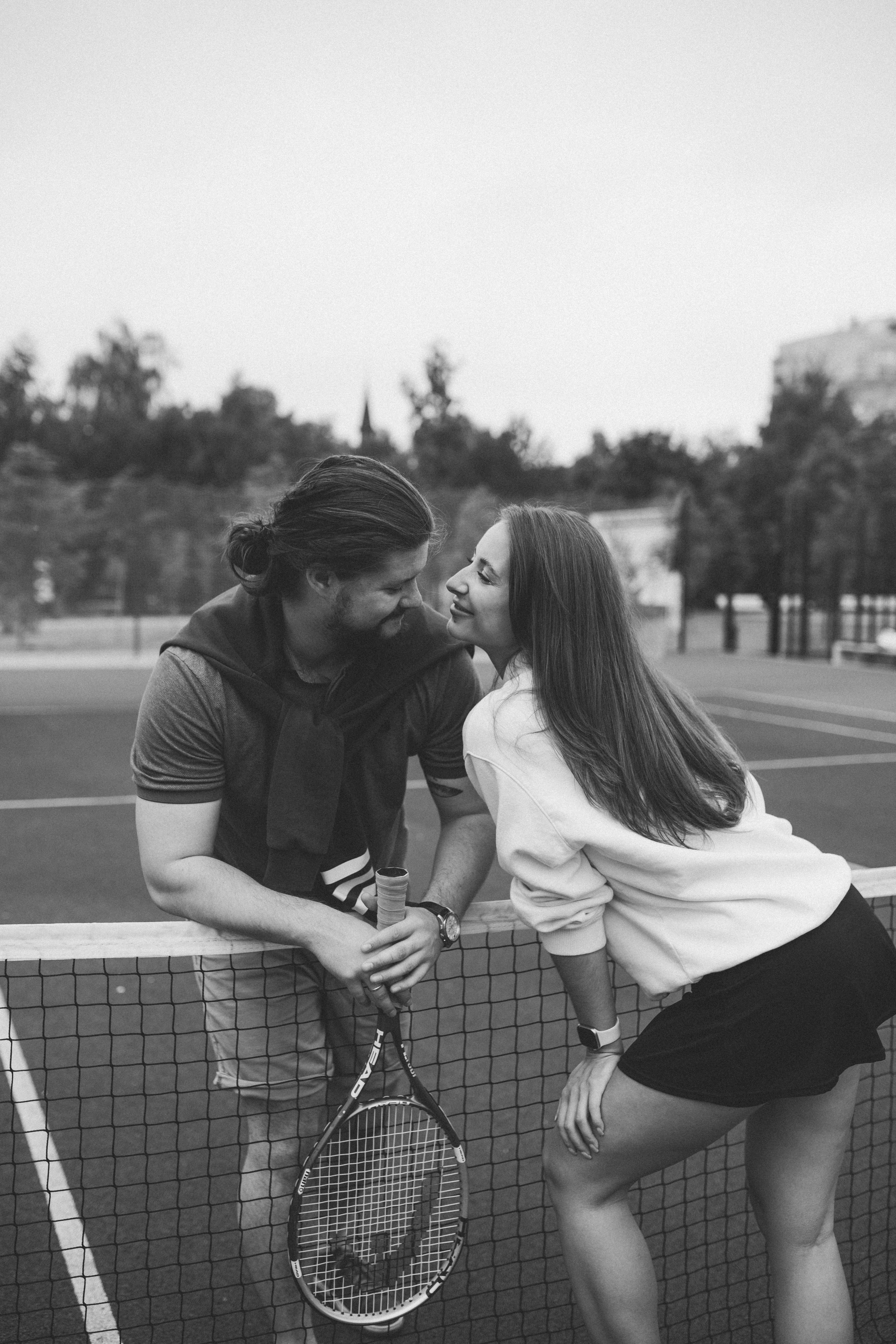 На корте. Свадебный фотограф Казань