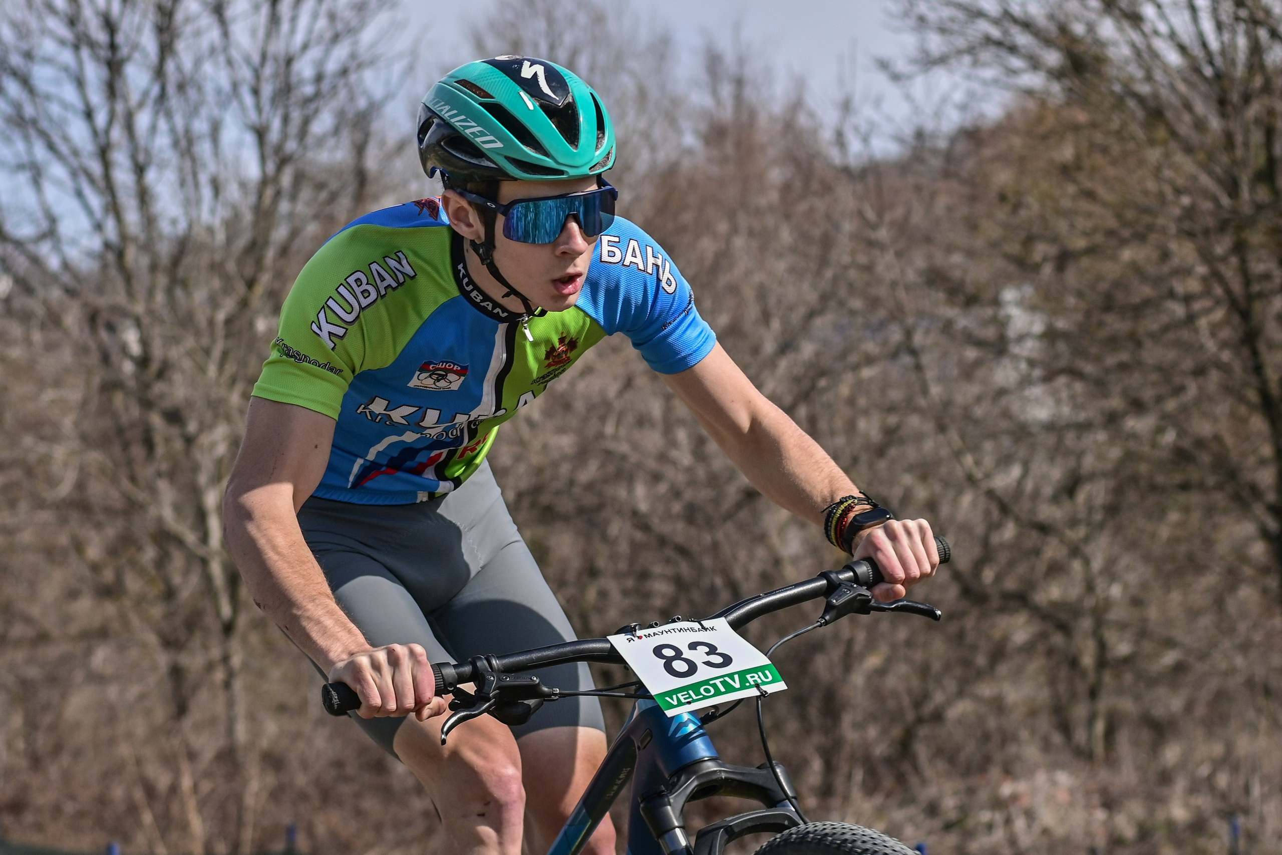 Маунтинбайк, кросс-кантри в Архипо-Осиповке 16 марта 2025. Спортивный фотограф, фотожурналист Павел Ларькин