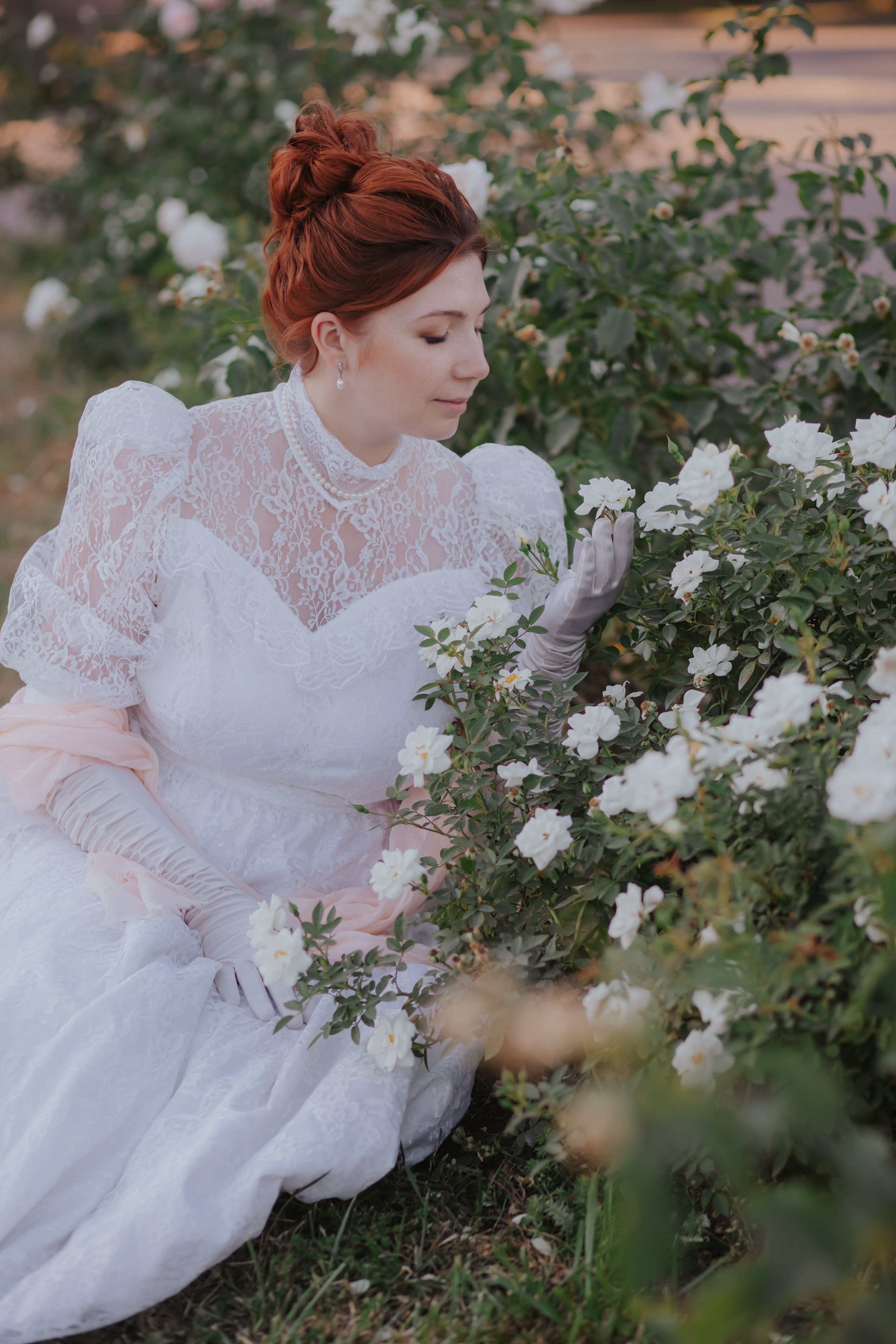 Мария. Тёплый сентябрь в Кусково. Художественная винтажная фотография