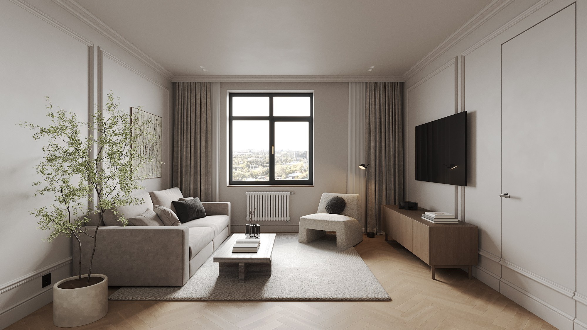 Сталинка. 3D Визуализация интерьеров и архитектуры — Никита Афиногенов