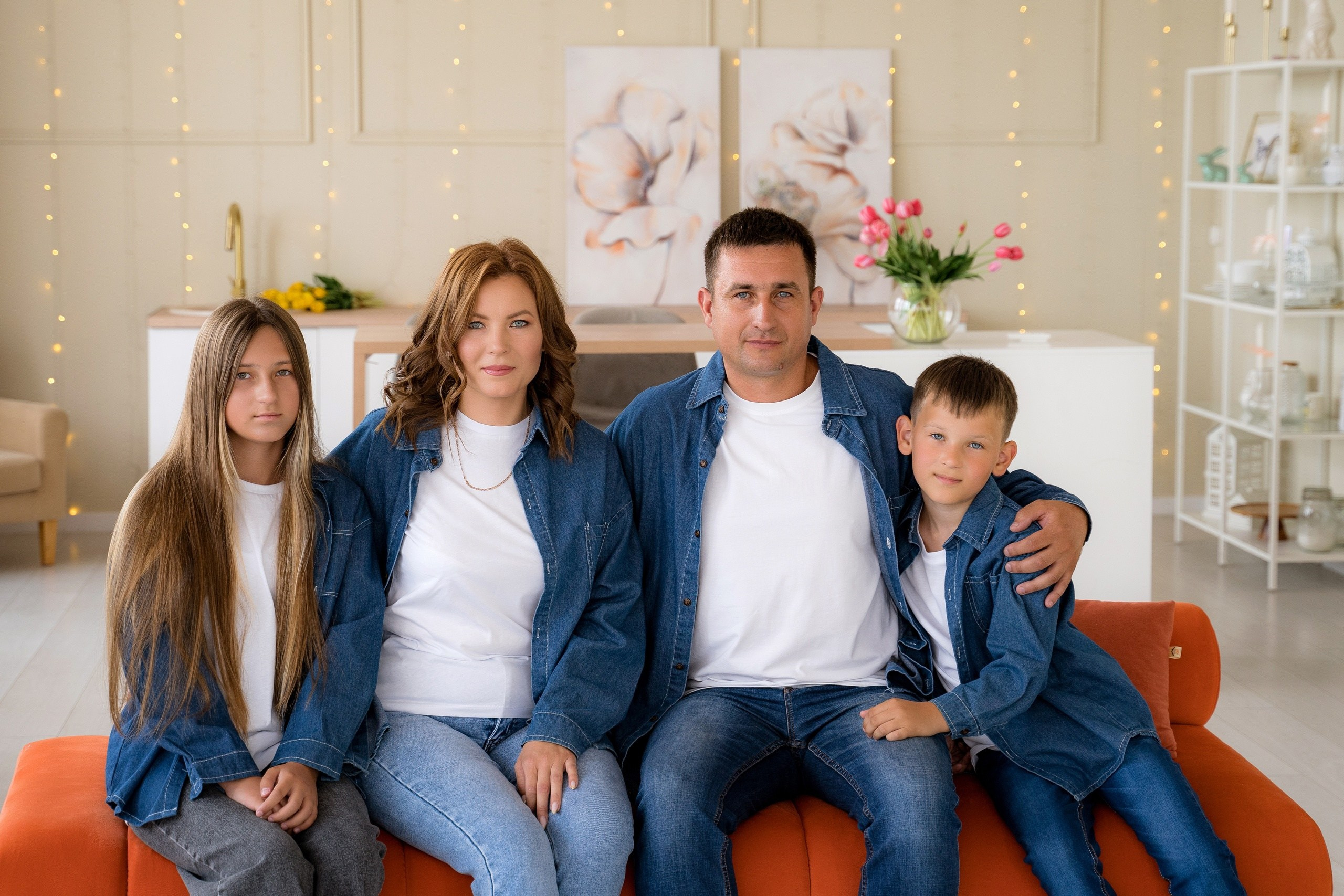 Комплекты Family look. Фотостудия Малина в городе Улан-Удэ. Фотограф Ирина Жарникова