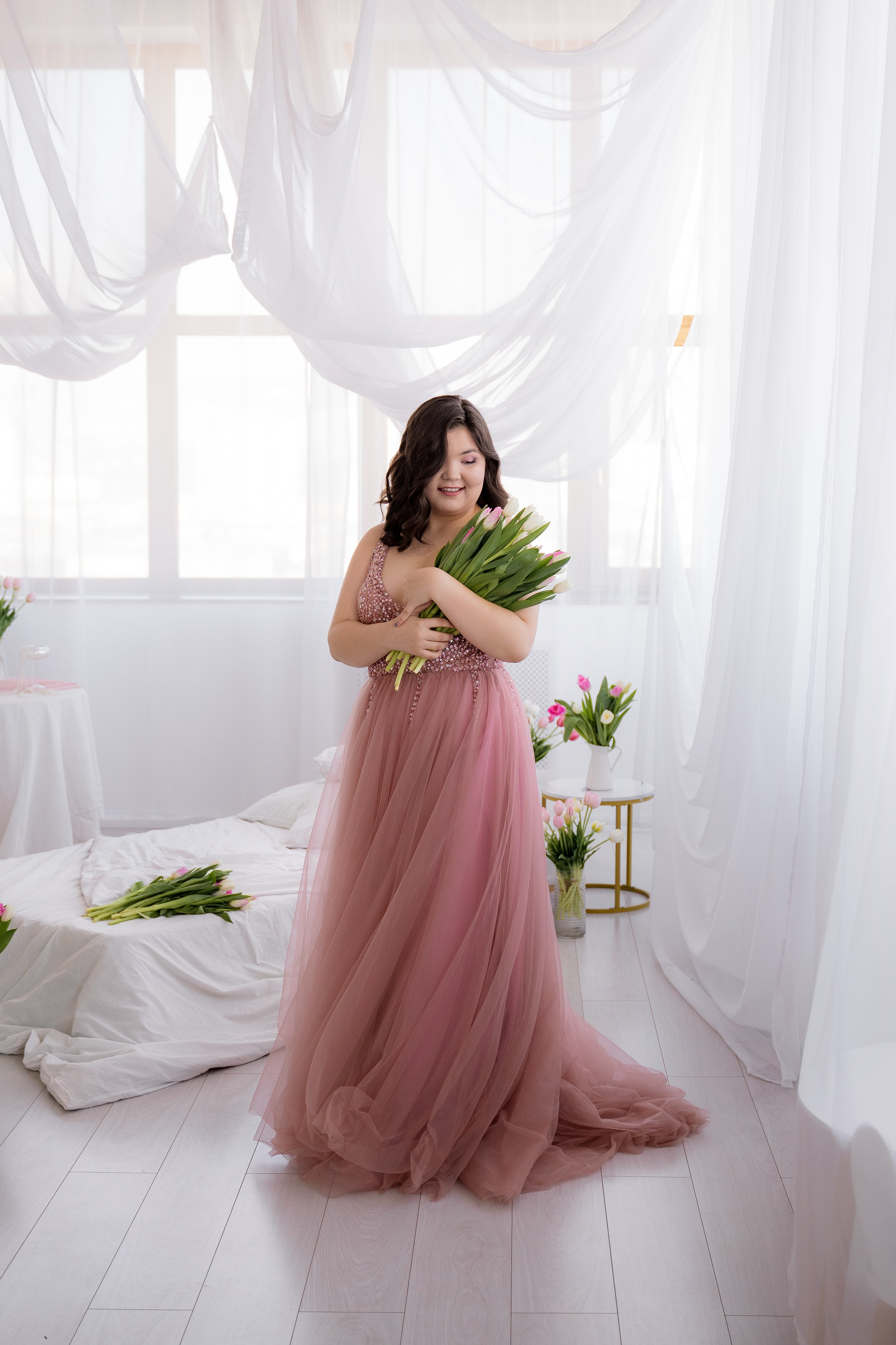 Тюльпановое настроение. Фотостудия Малина в городе Улан-Удэ. Фотограф Ирина Жарникова