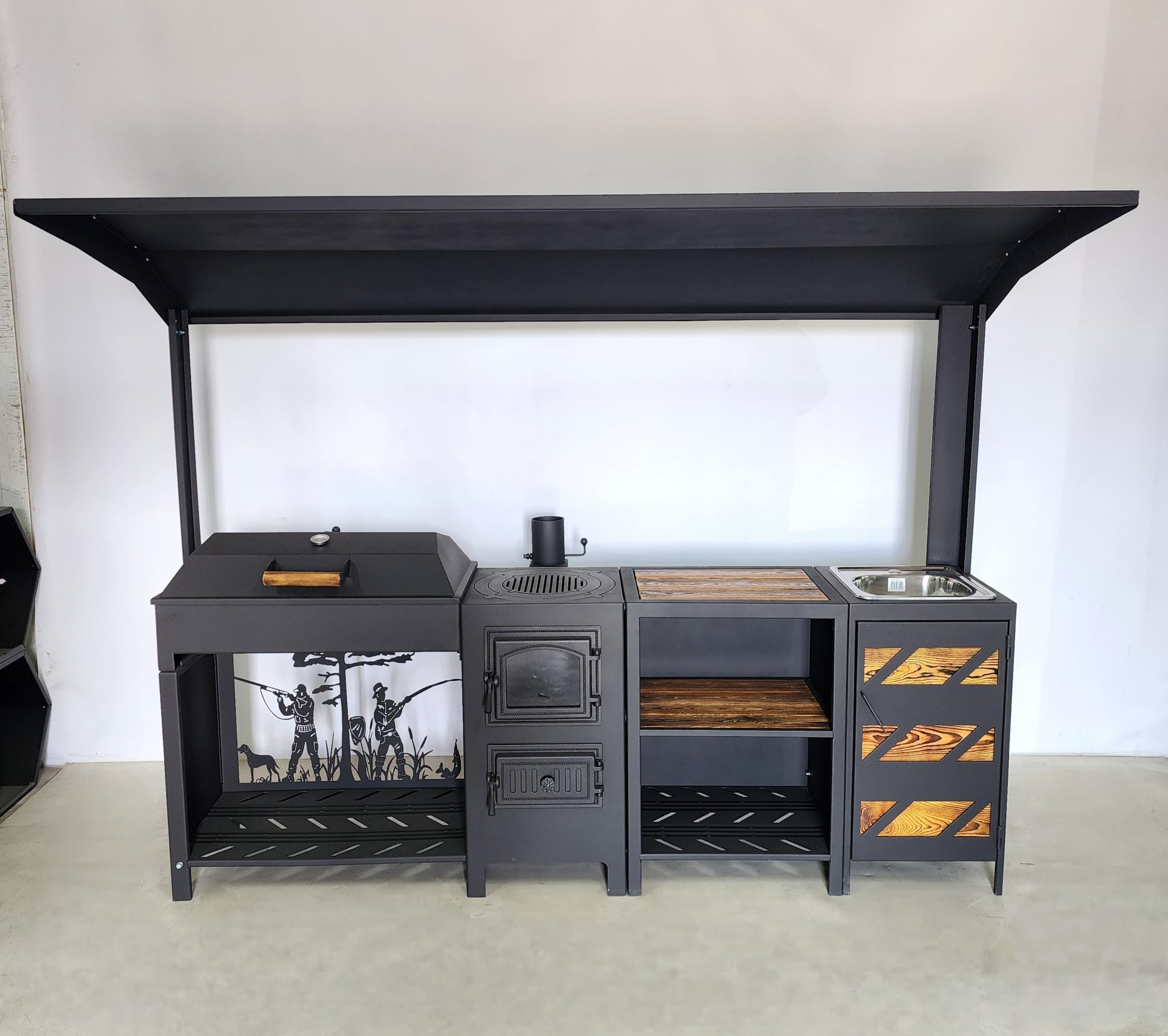 Джета полная комплектация с мойкой. Купить / заказать мангал для дома в Краснодаре от производителя «Мангал Мастер»