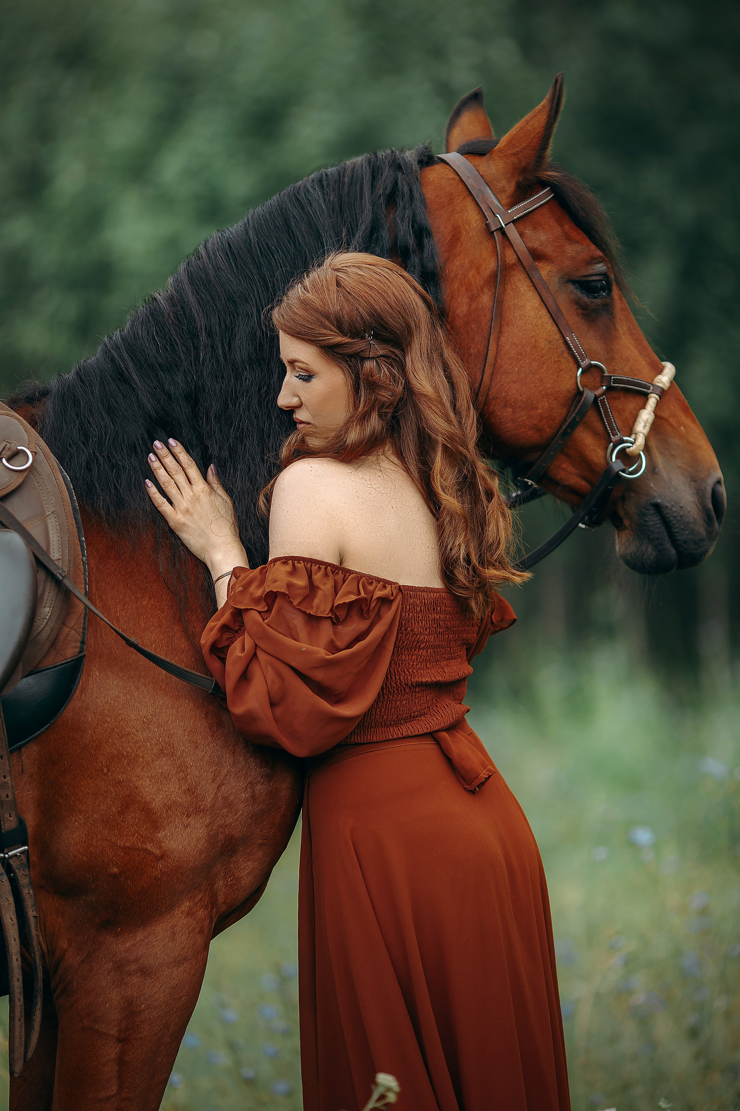 Елена и Талисман. Анна Молчанова конный фотограф в Тюмени | фотосессии с лошадьми Тюмень