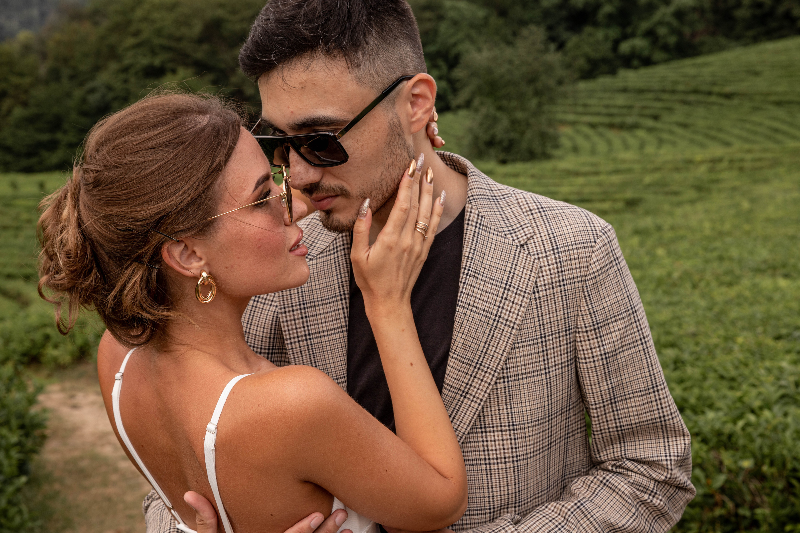 Чайные плантации. Водопад. Владимир и Марго. Фотограф свадебный Москва.Серпухов. Андрей Гоев