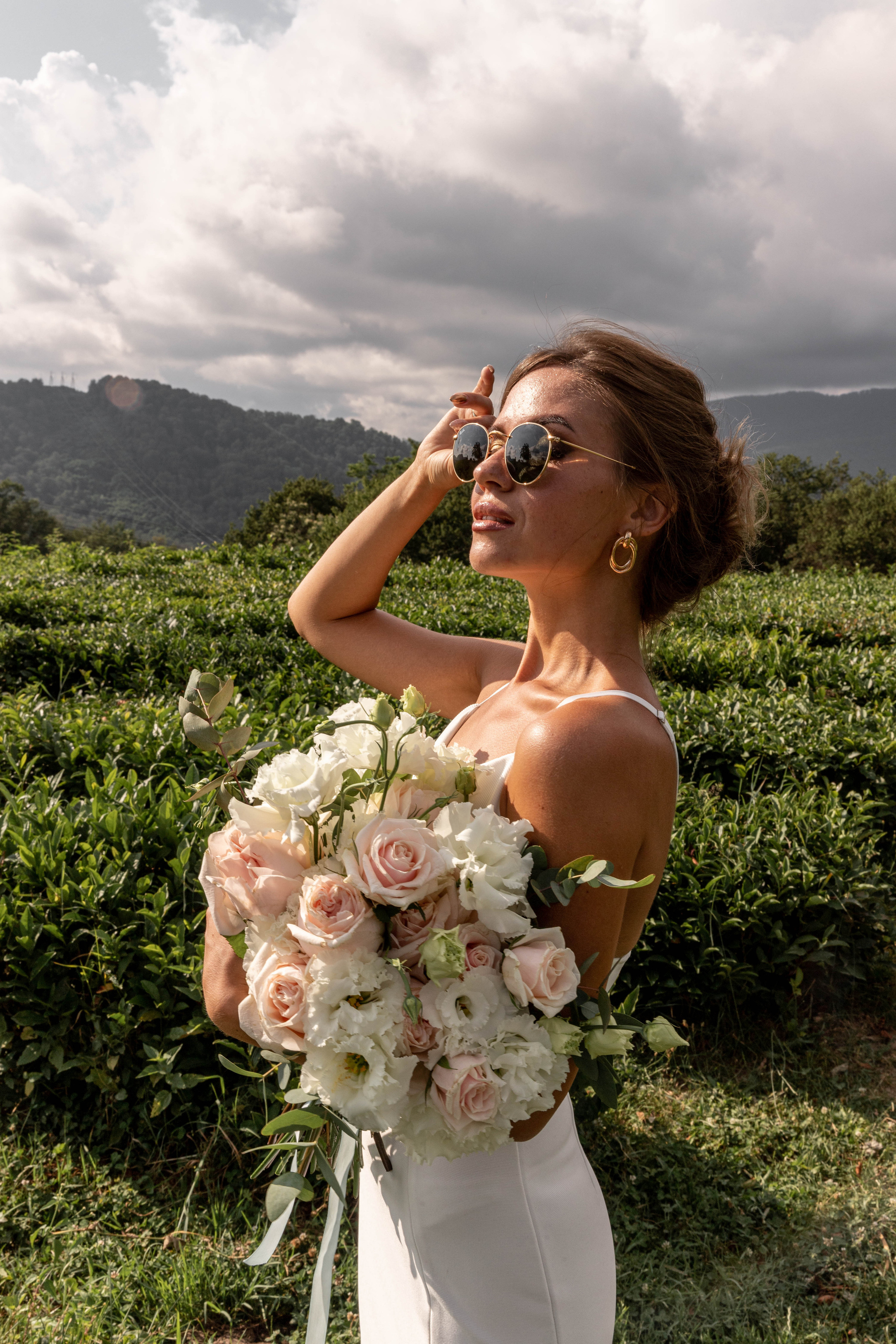 Чайные плантации. Водопад. Владимир и Марго. Фотограф свадебный Москва.Серпухов. Андрей Гоев