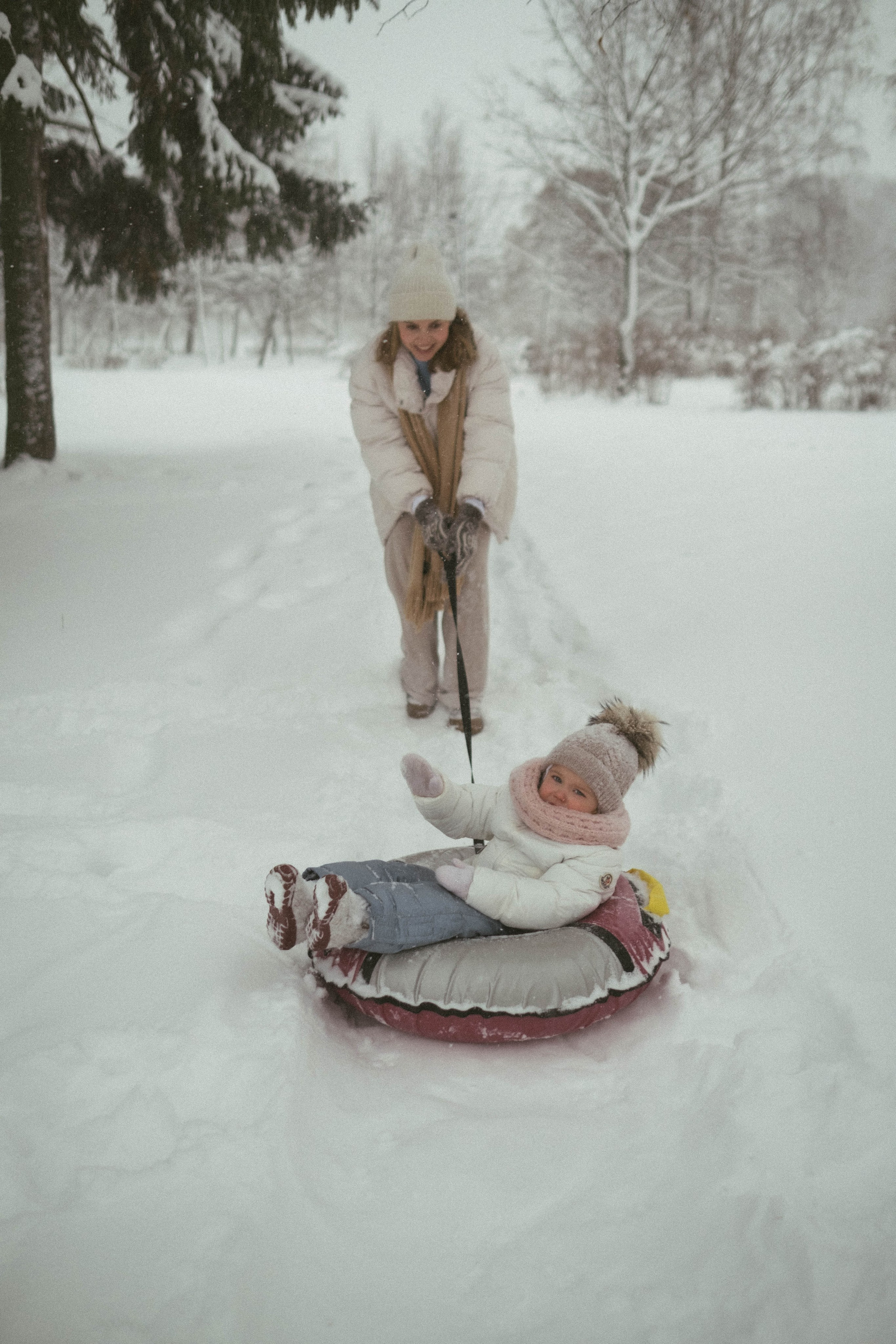 Зимняя прогулка Маргариты и Мариночки. Семейный фотограф в Санкт-Петербурге Дарья Косянчук