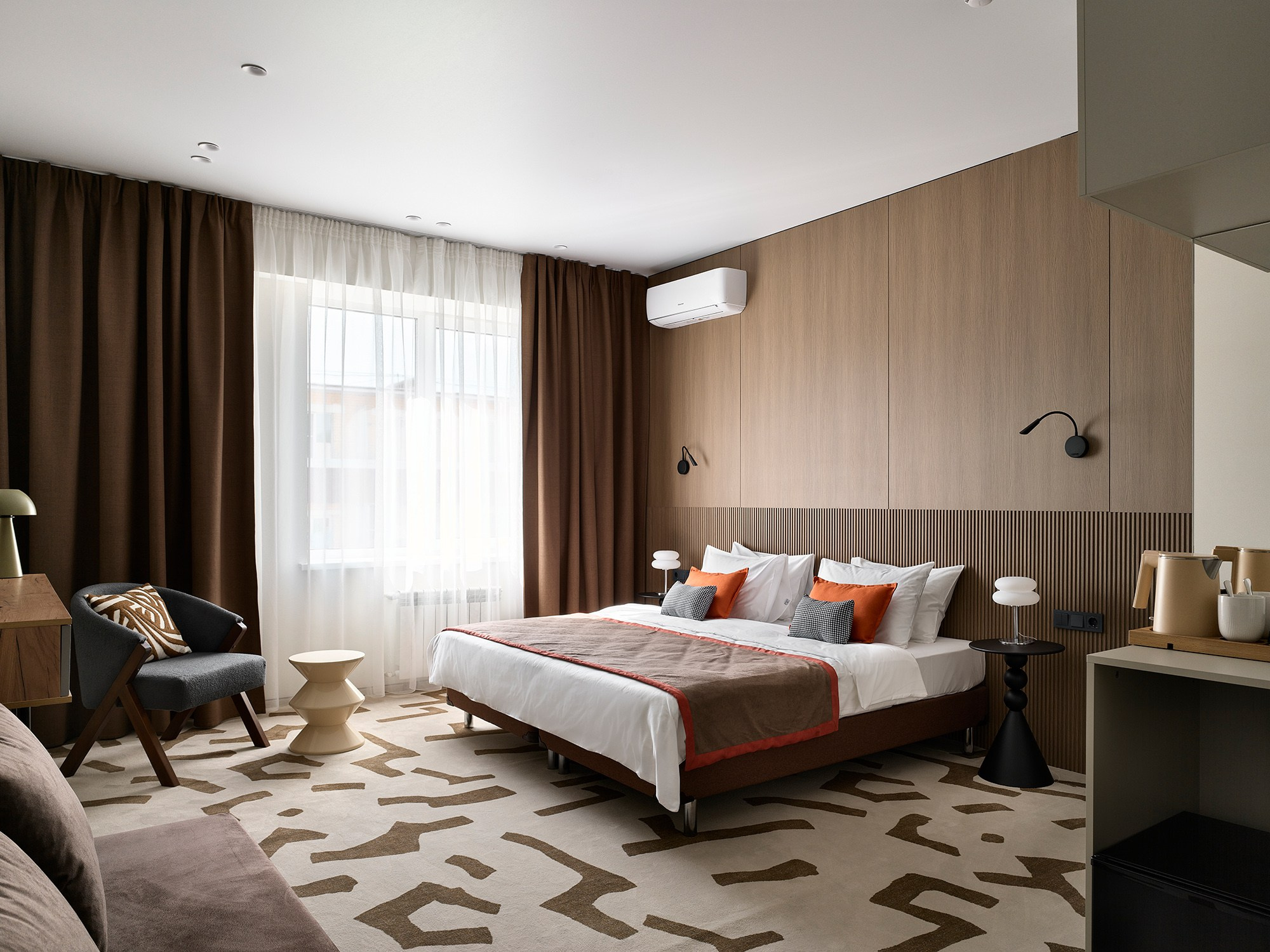 Отель М.33 ПАРК И СПА. Дизайнер интерьера Ксюша Шакирова, создание дизайн проектов под ключ