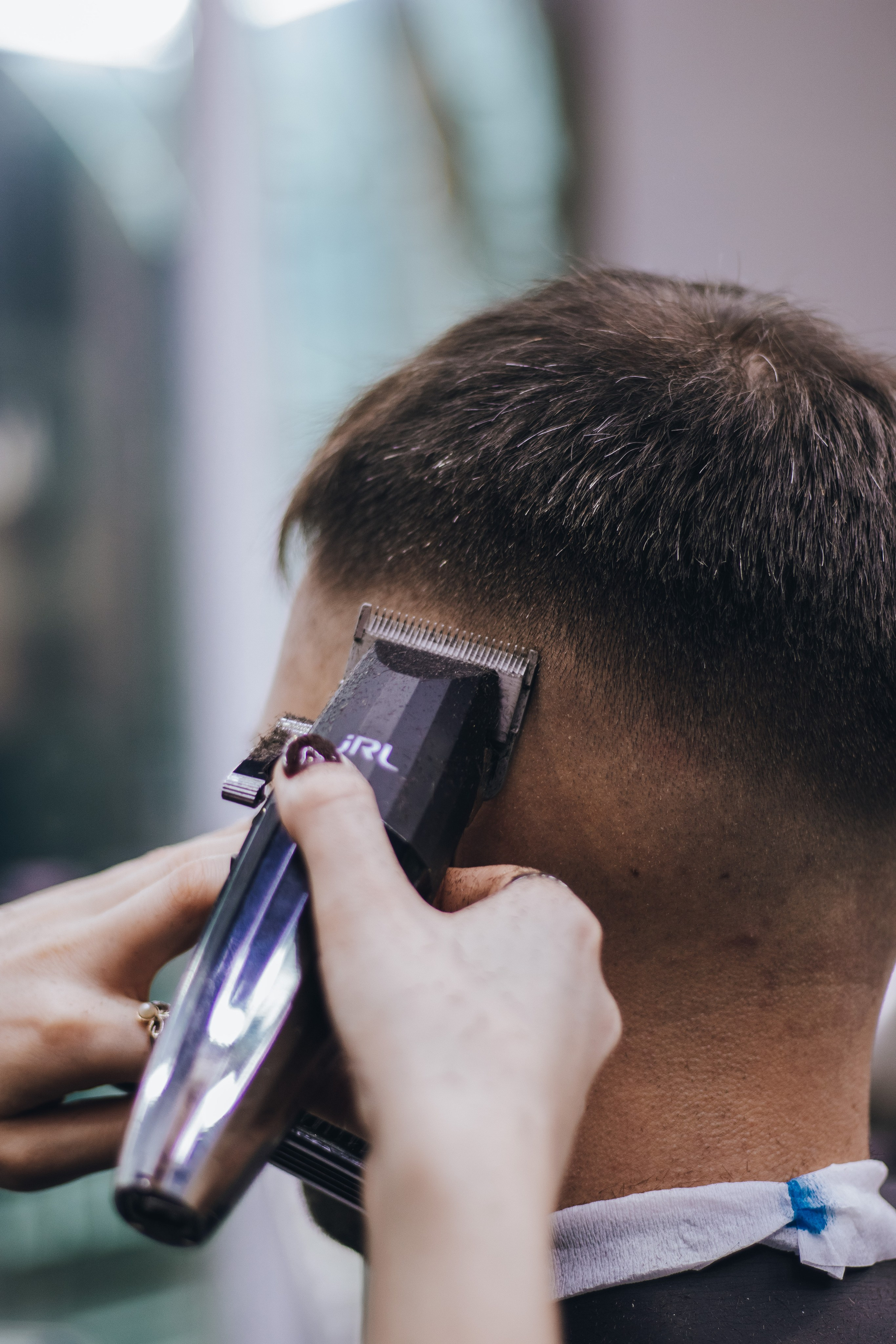 Barbershop Dad. Content shooting. KRIS KRUPINNIKOVA