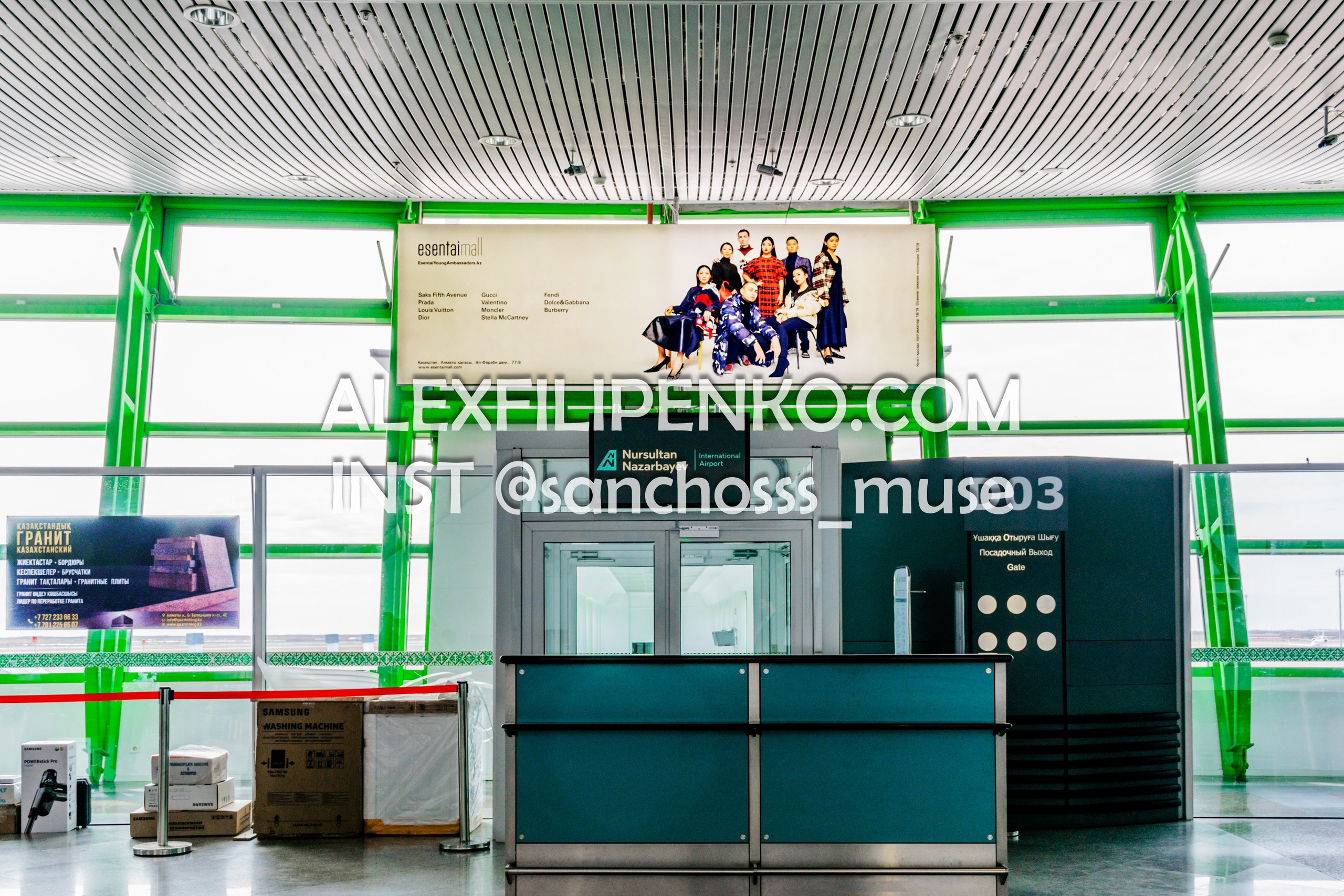 Фотосъемка для рекламного оператора MYD Production в Аэропорту Астаны. Фотограф интерьера недвижимости и архитектуры в Астане