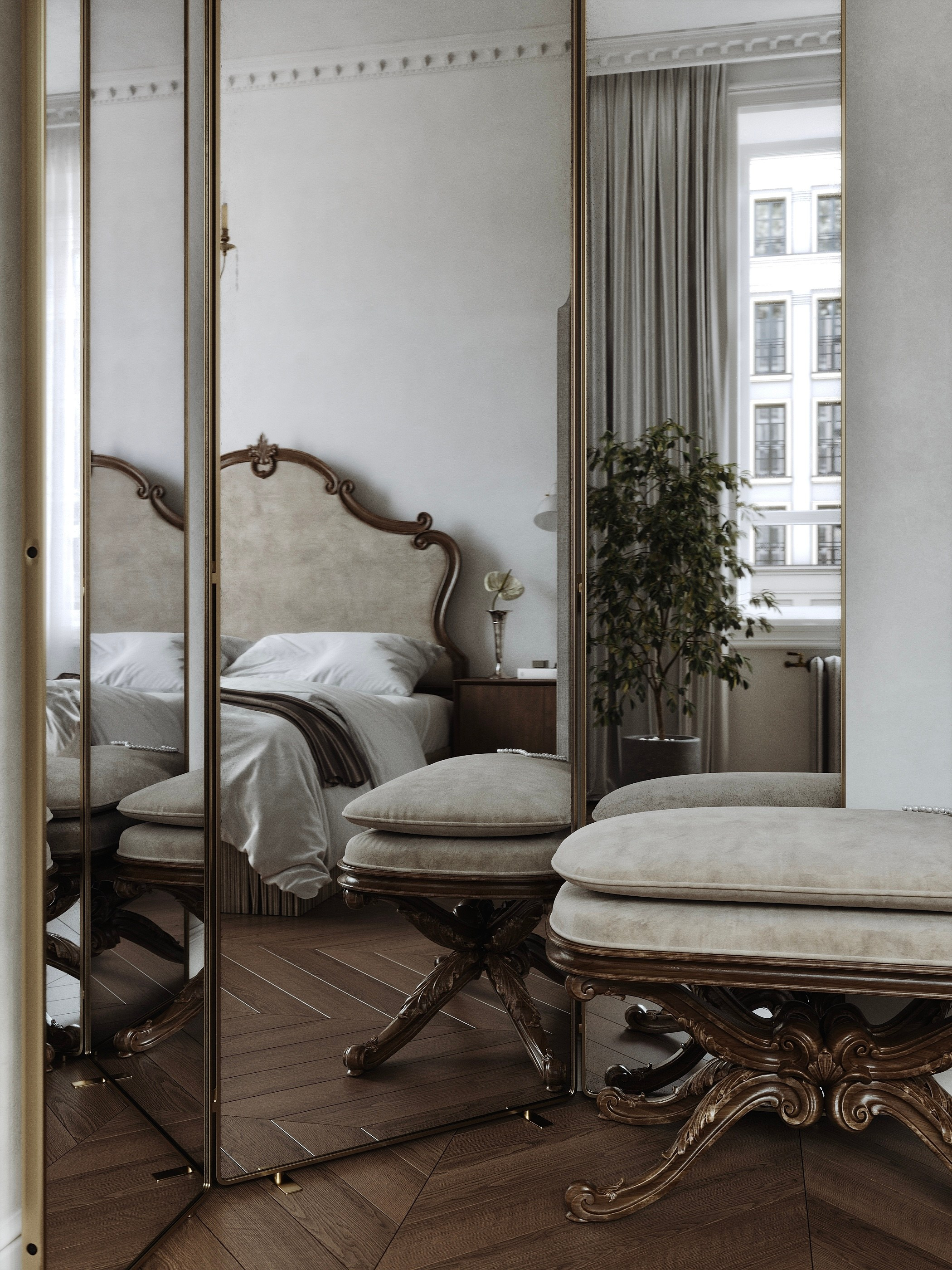 Спальня ЖК «Опера» г. Тюмень. 3d визуализатор Валерия Романова