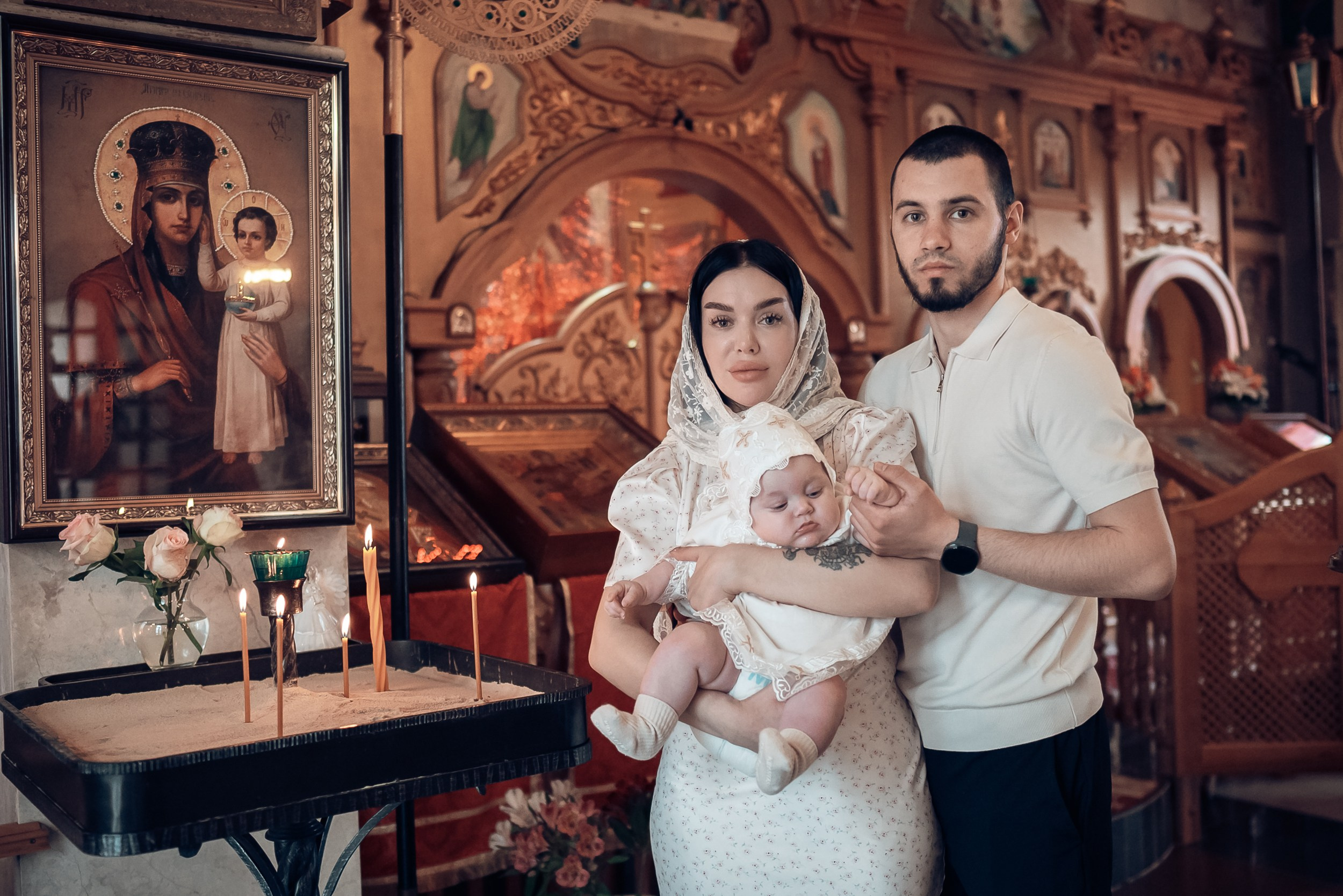 Крещение в храме Прп.Сергия Радонежского с. Орлиное. Церковный фотограф Севастополь