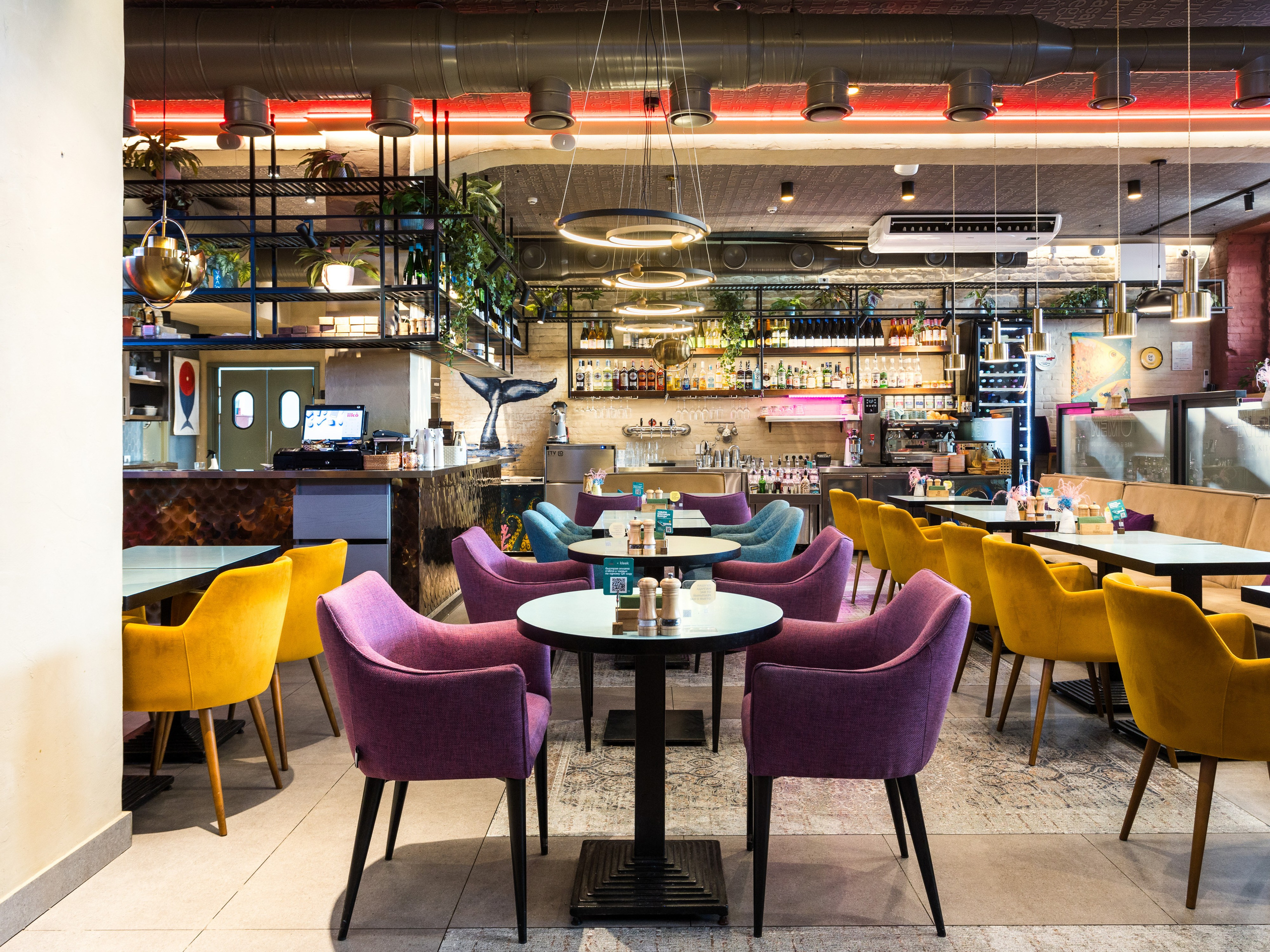 Ресторан NEMO. Интерьерный фотограф в Новосибирске