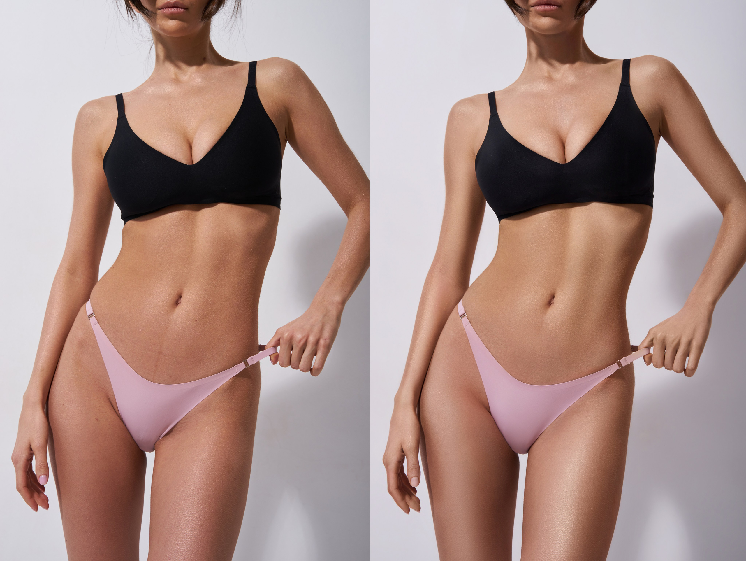 Деликатная обработка портретов для рекламы нижнего белья | Студия SVITHART