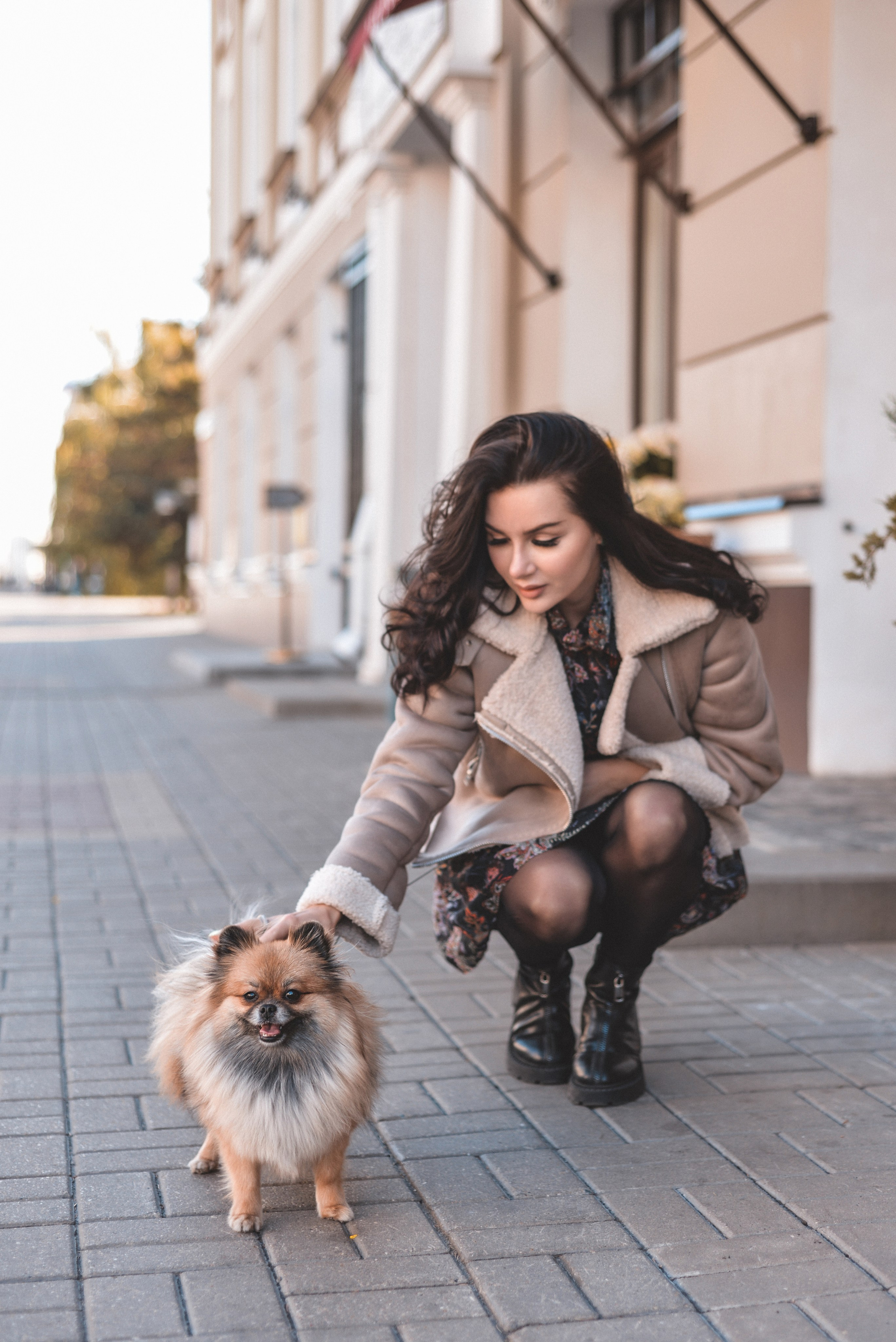 Алина с Кнопкой прогулка. Семейный и свадебный фотограф Галина Абакумова, фотосессии в Белгороде