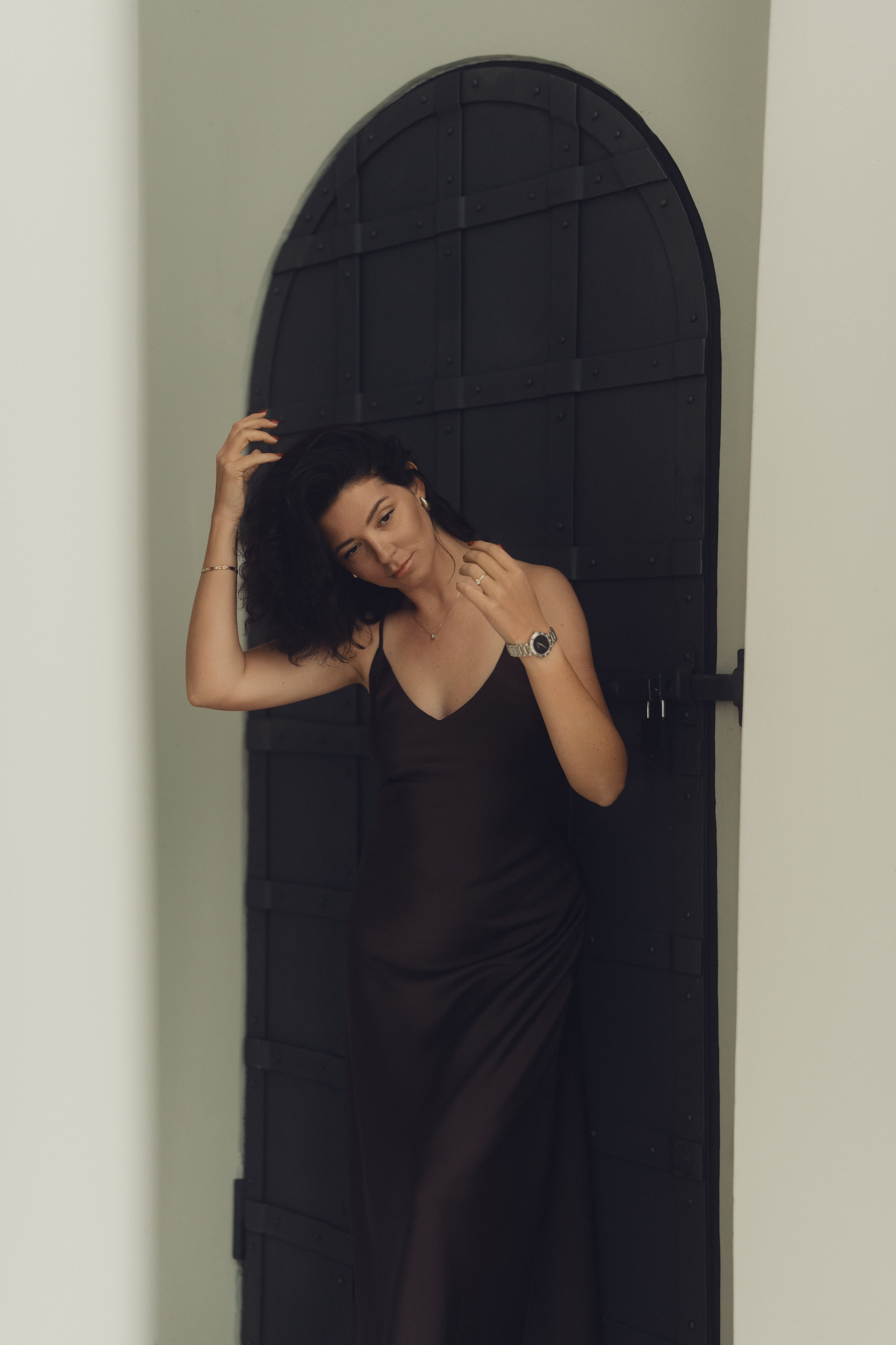 Уличная фотосессия с Катей Берлиной под Кировской дамбой в Казани