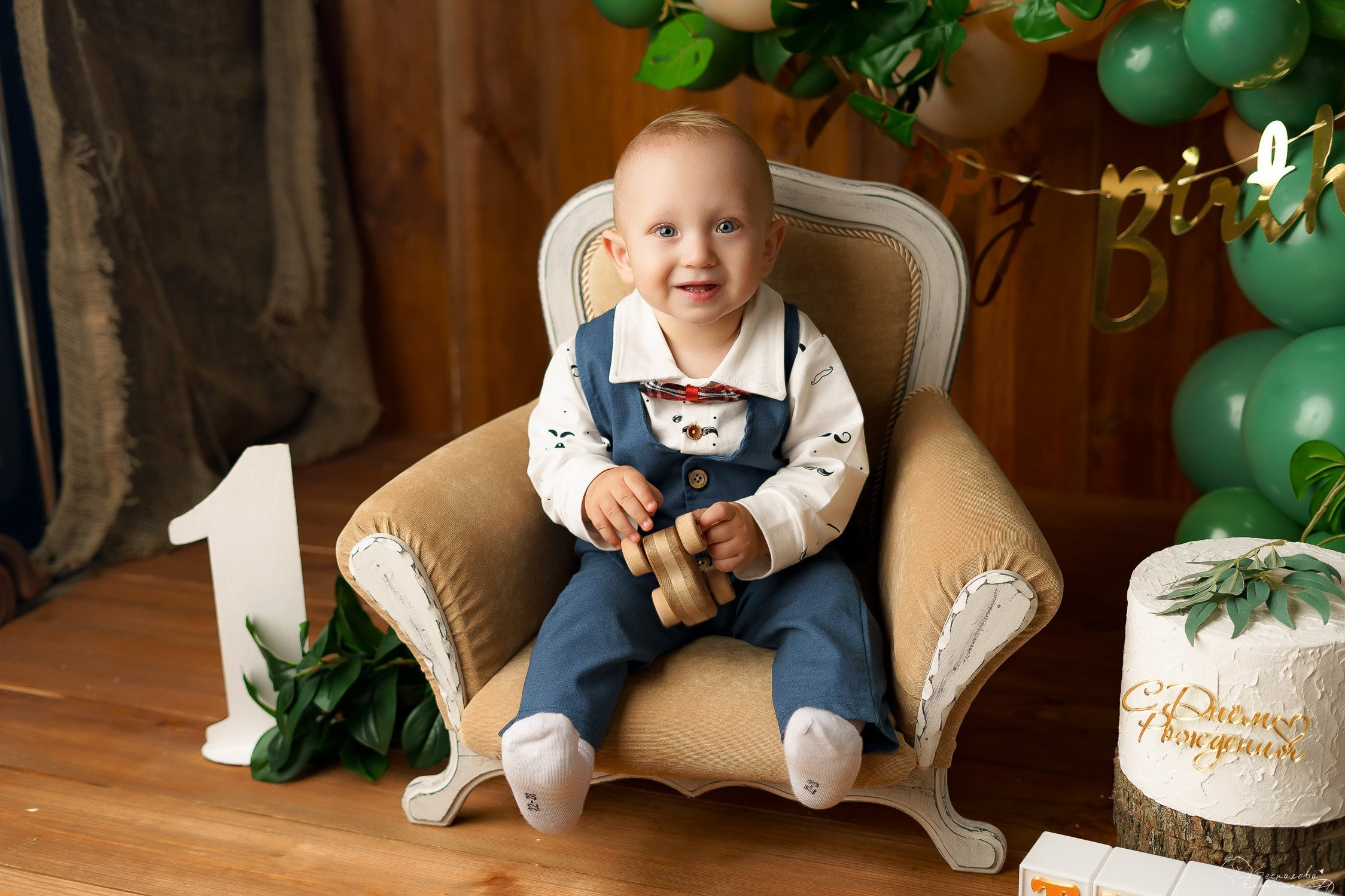 Шары к тарифу «годик эксклюзив». Фотограф новорожденных в г. Павлово Беспалова Екатерина