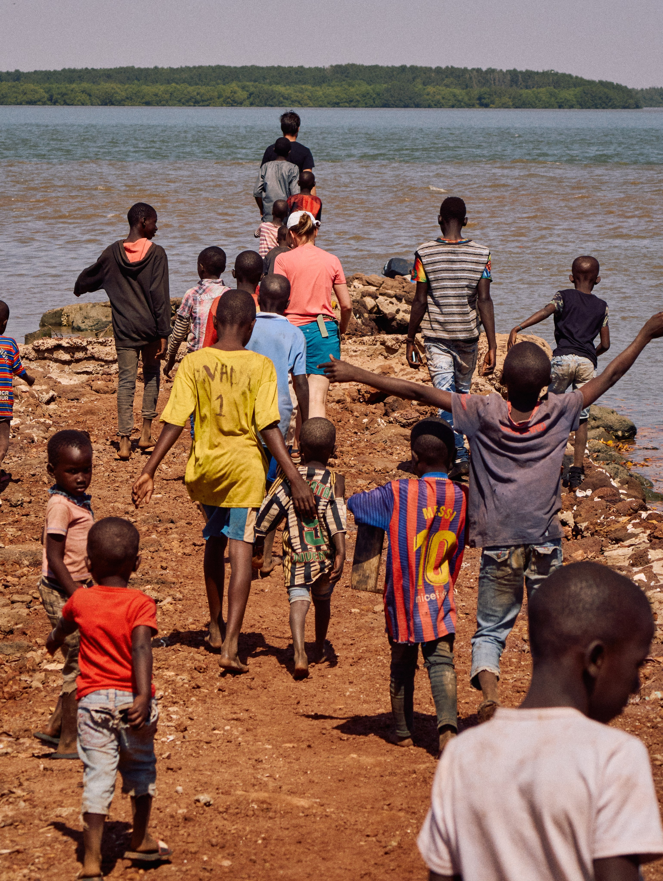 Gambia River. See the moment and catche. commercial and reportage