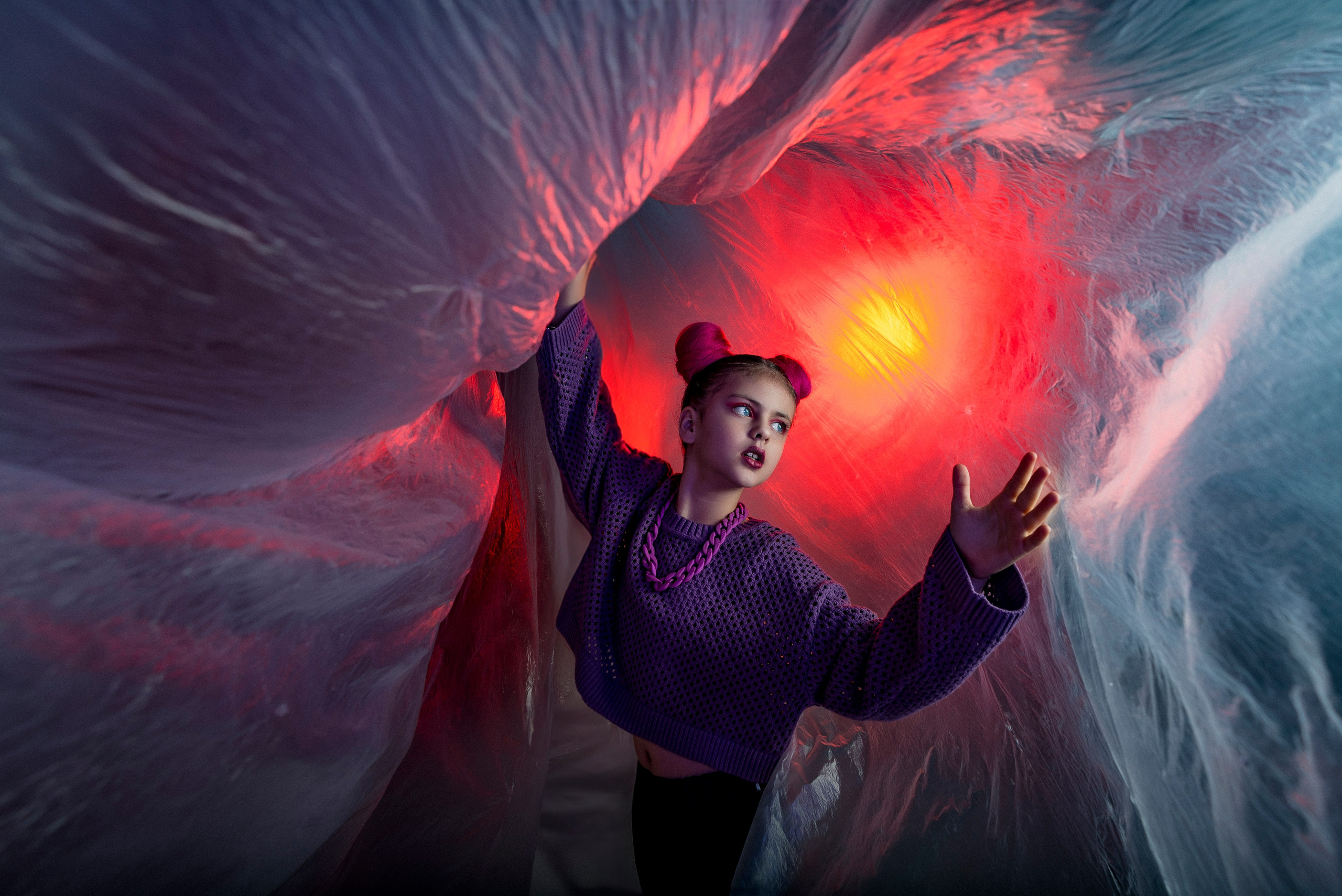 Стилизованная съёмка для модели. Детский студийный фотограф Сочи