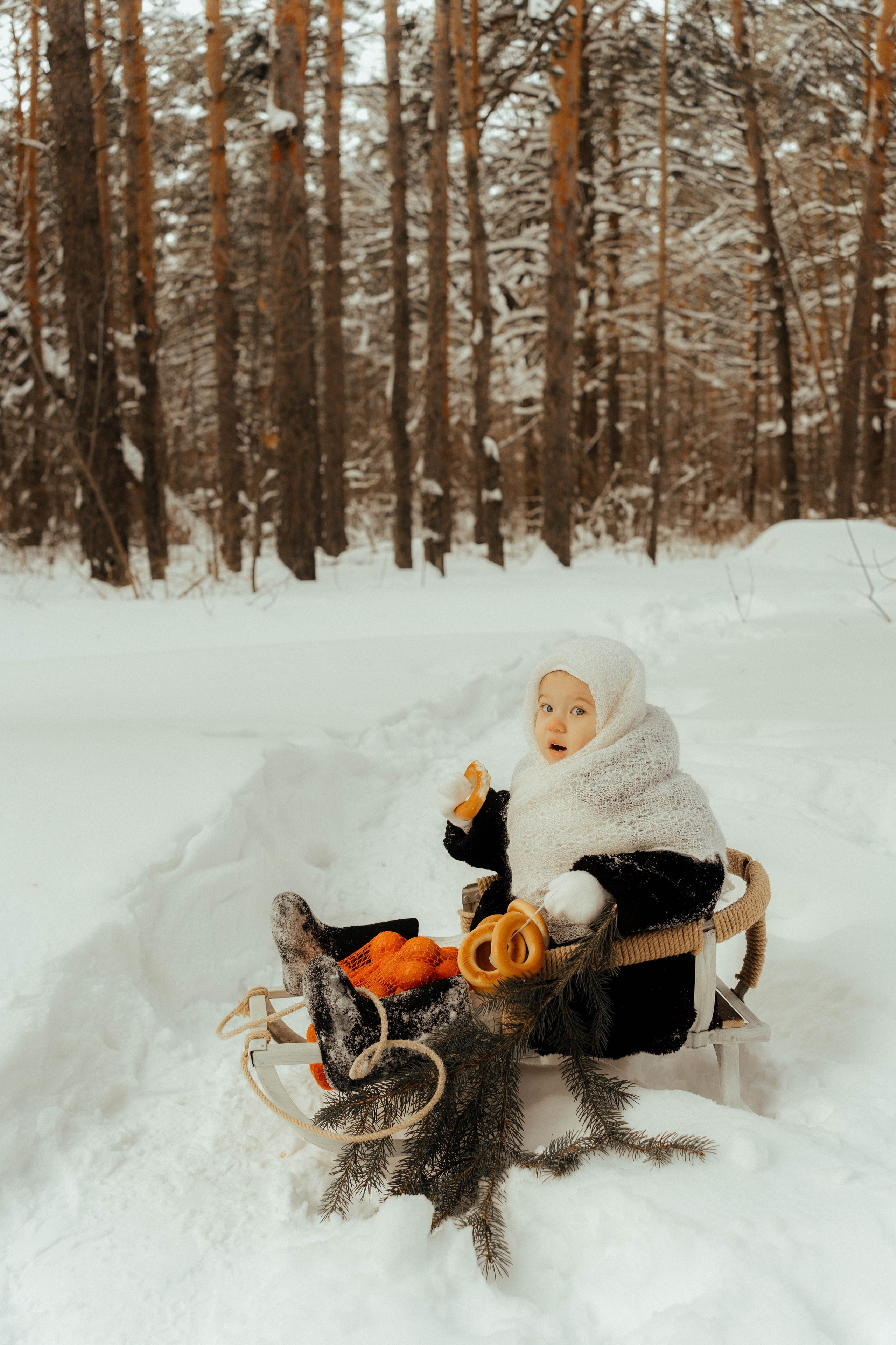 Фотопроект «Зимний лес». Семейный и детский фотограф новорожденных Ульяновск