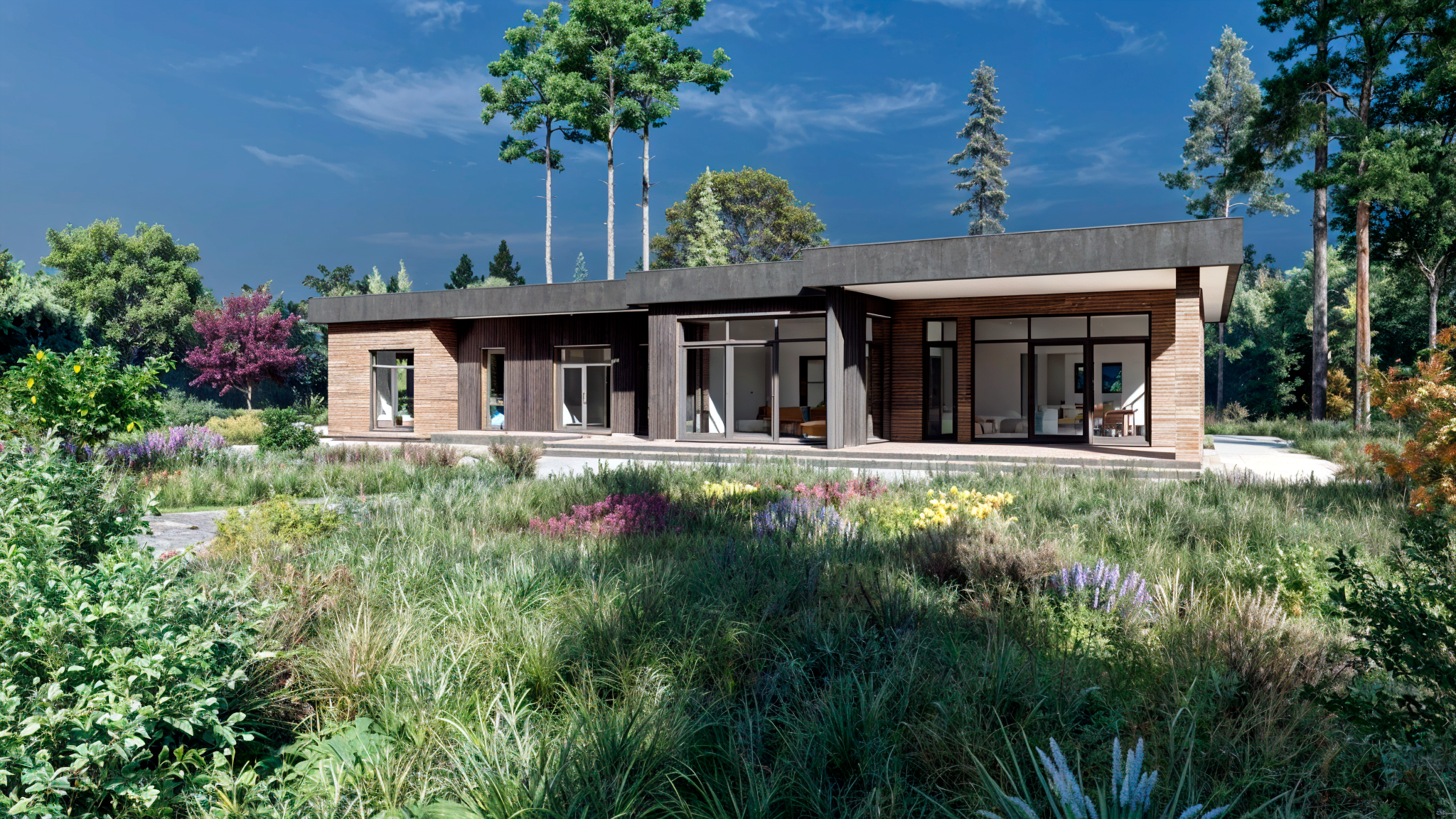 Проект одноэтажного дома " Бильярдный дом». Архитектурное проектирование