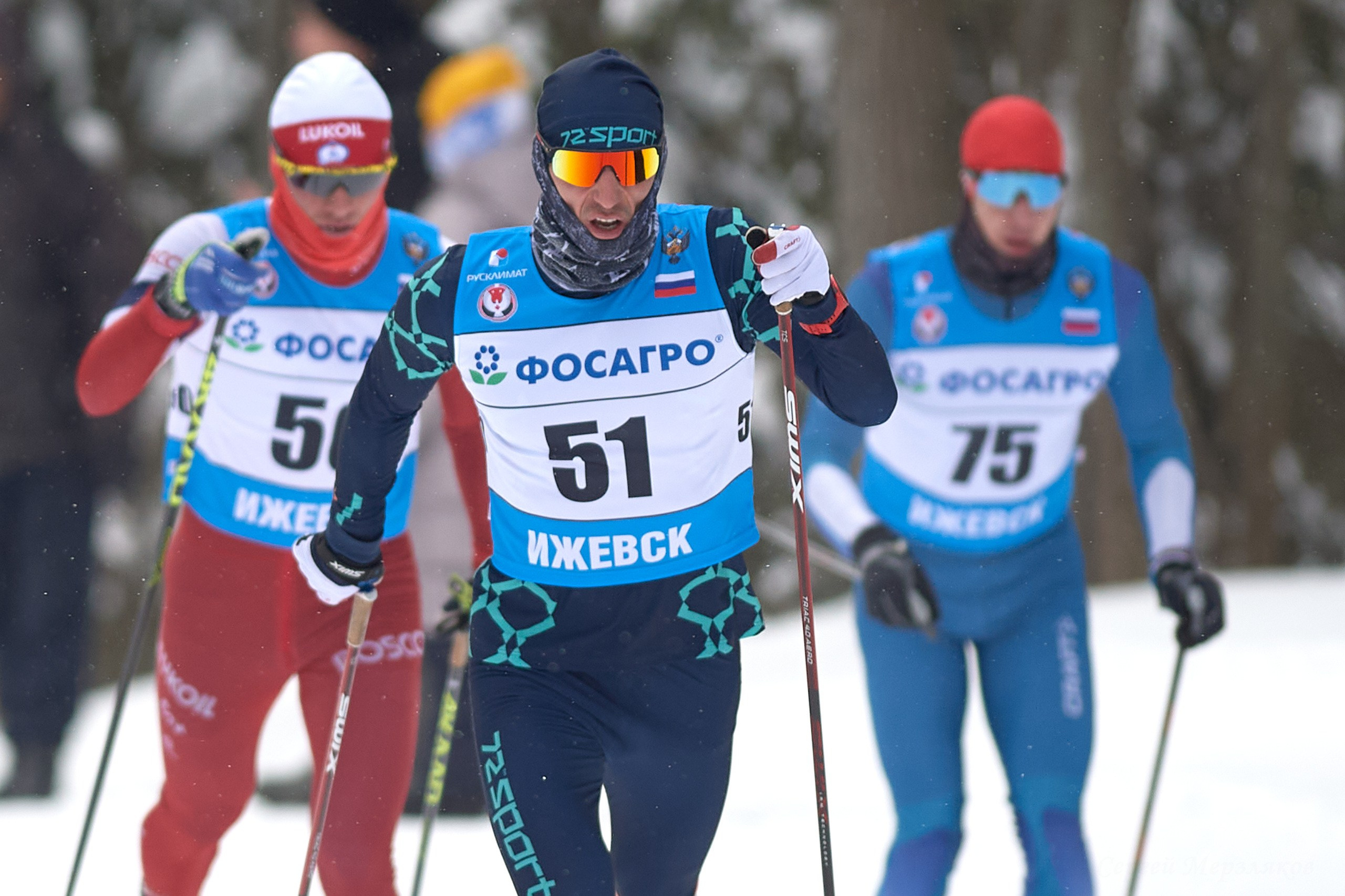 VI этап ФосАгро Кубка России по лыжным гонкам. Ижевск 25.01.2025 и 26.01.2025. Спортивный репортажный фотограф в Ижевске Сергей Мерзляков