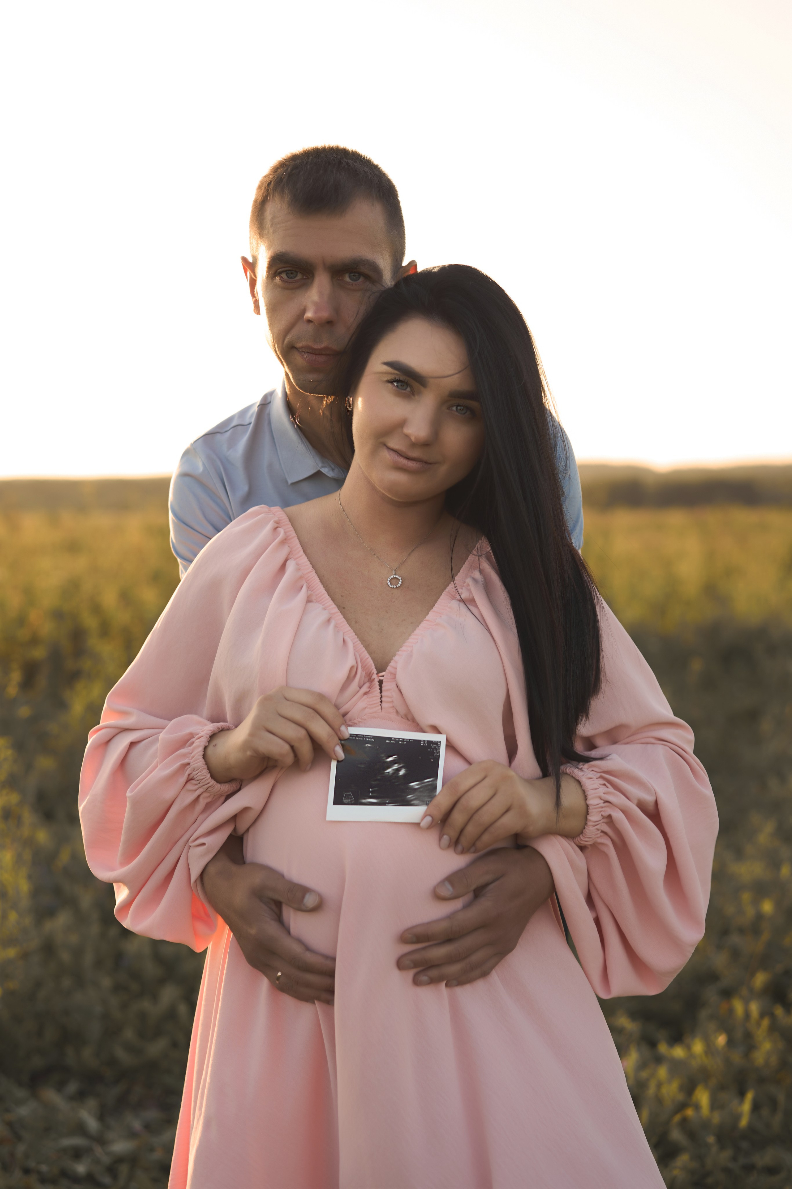 Семейная фотосессия беременность на закате. Фотограф Екатеринбург Кокшарова Александра