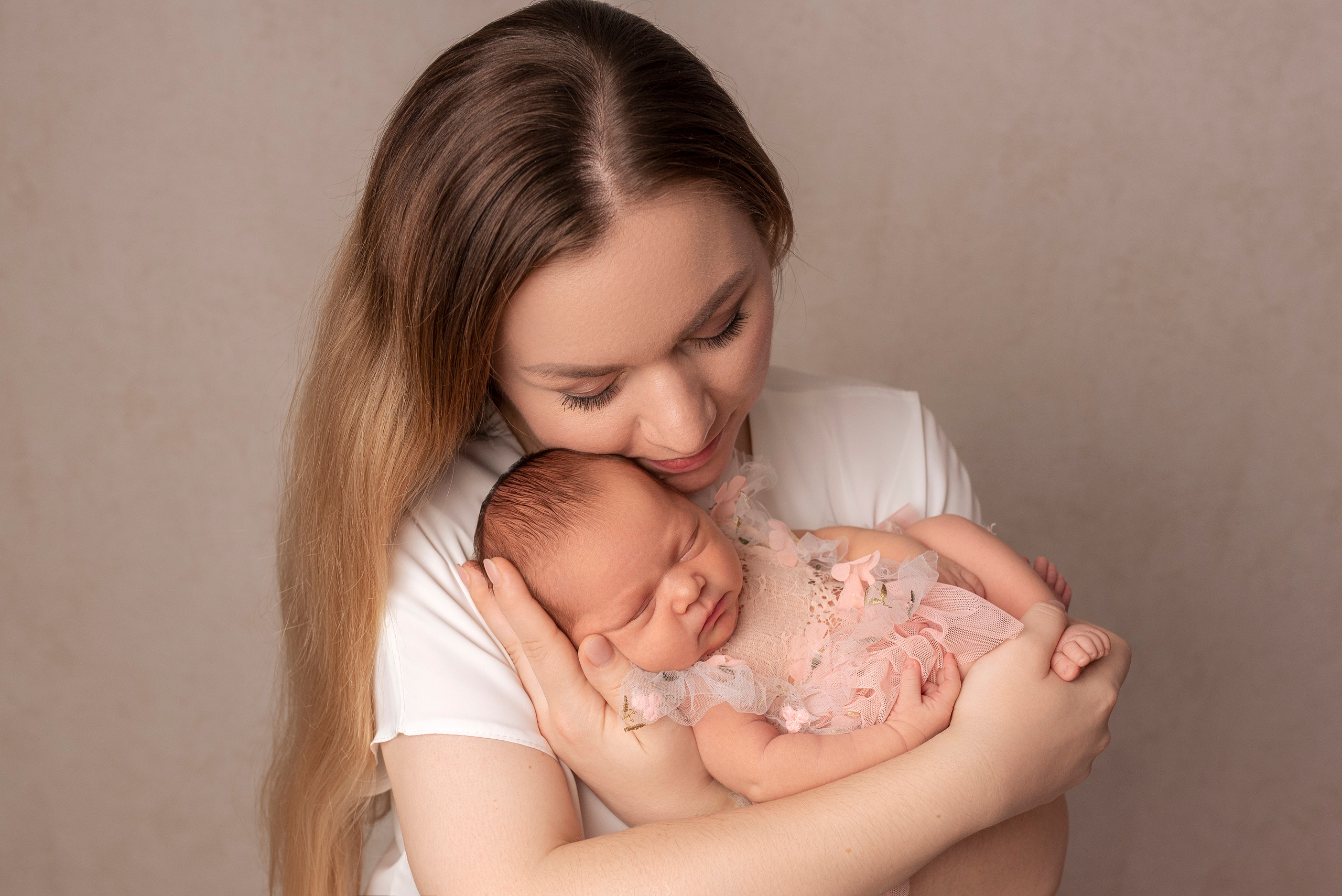 Съемка новорожденного в стиле классик