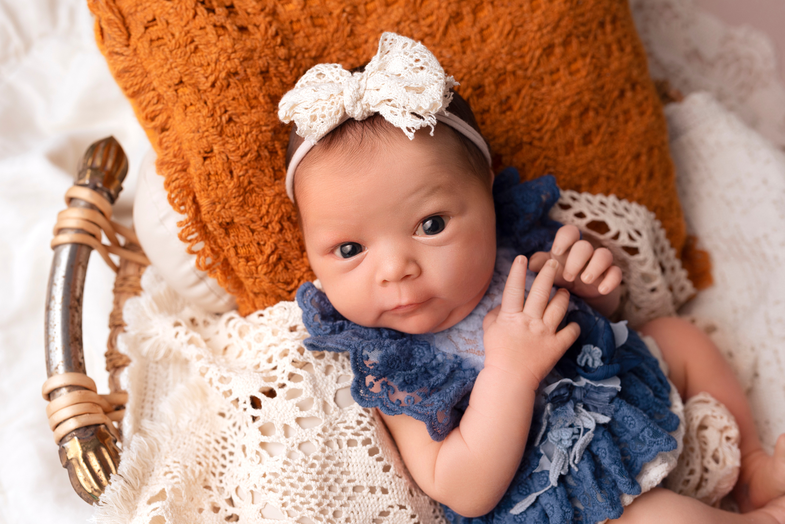 Съемка новорожденного в стиле классик